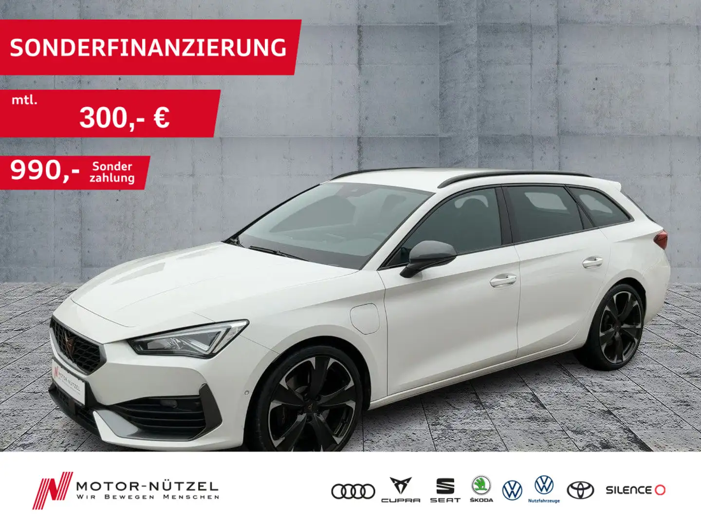 CUPRA Leon ST 1.4 eHybrid LED+NAVI+ACC+DCC+SHZ+RFK+19" Blanc - 1