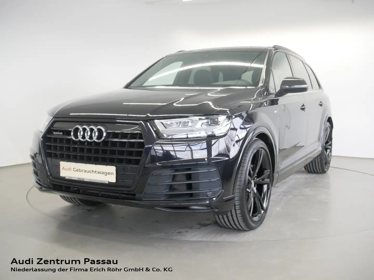 Audi Q7 45 TDI quattro S line LED AHK Stdhzg. virt. Cock. Noir - 1
