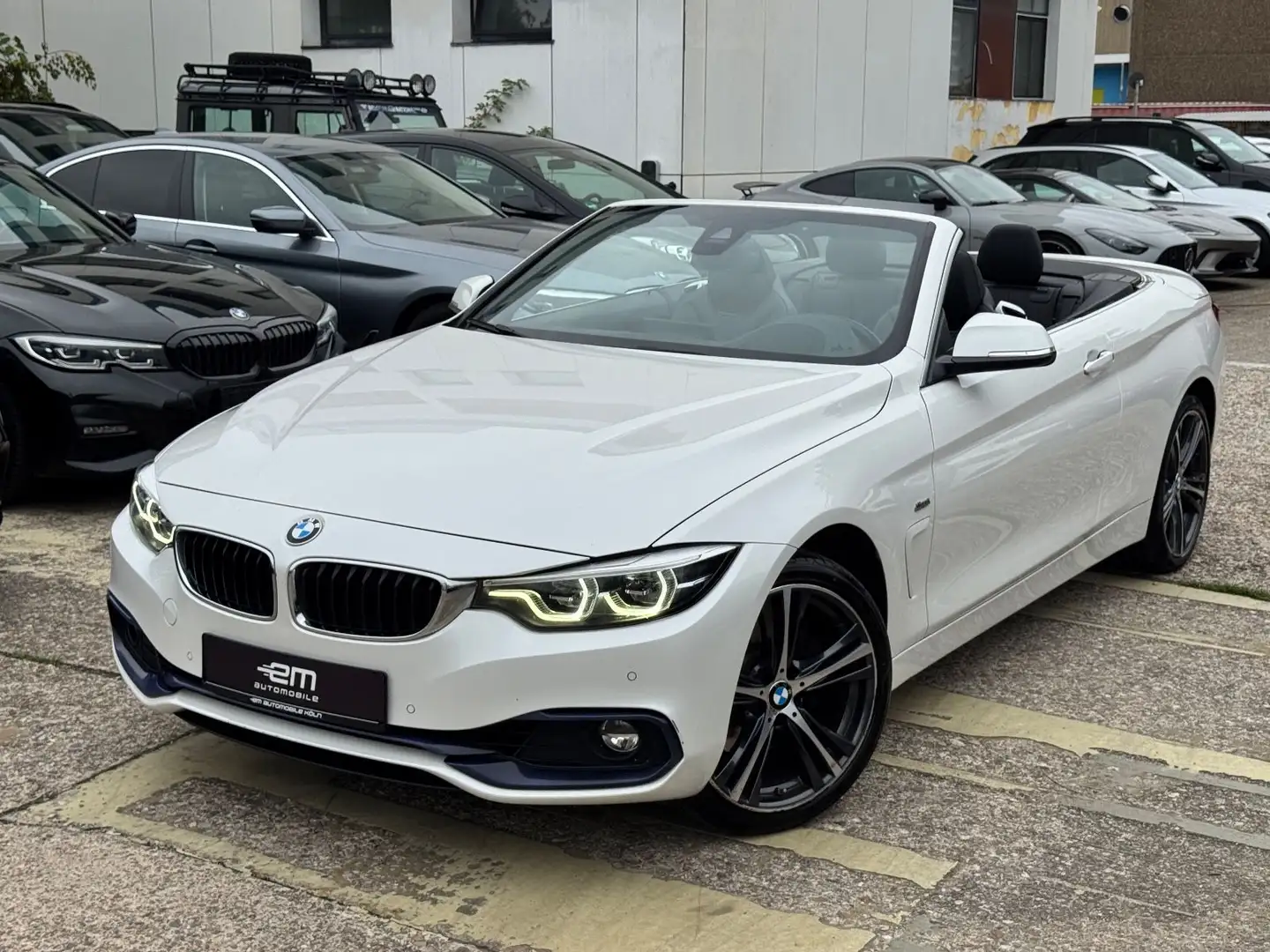 BMW 430 i Cabrio xDrive Sport Line/LED/HK/HUD/Leder Blanc - 1