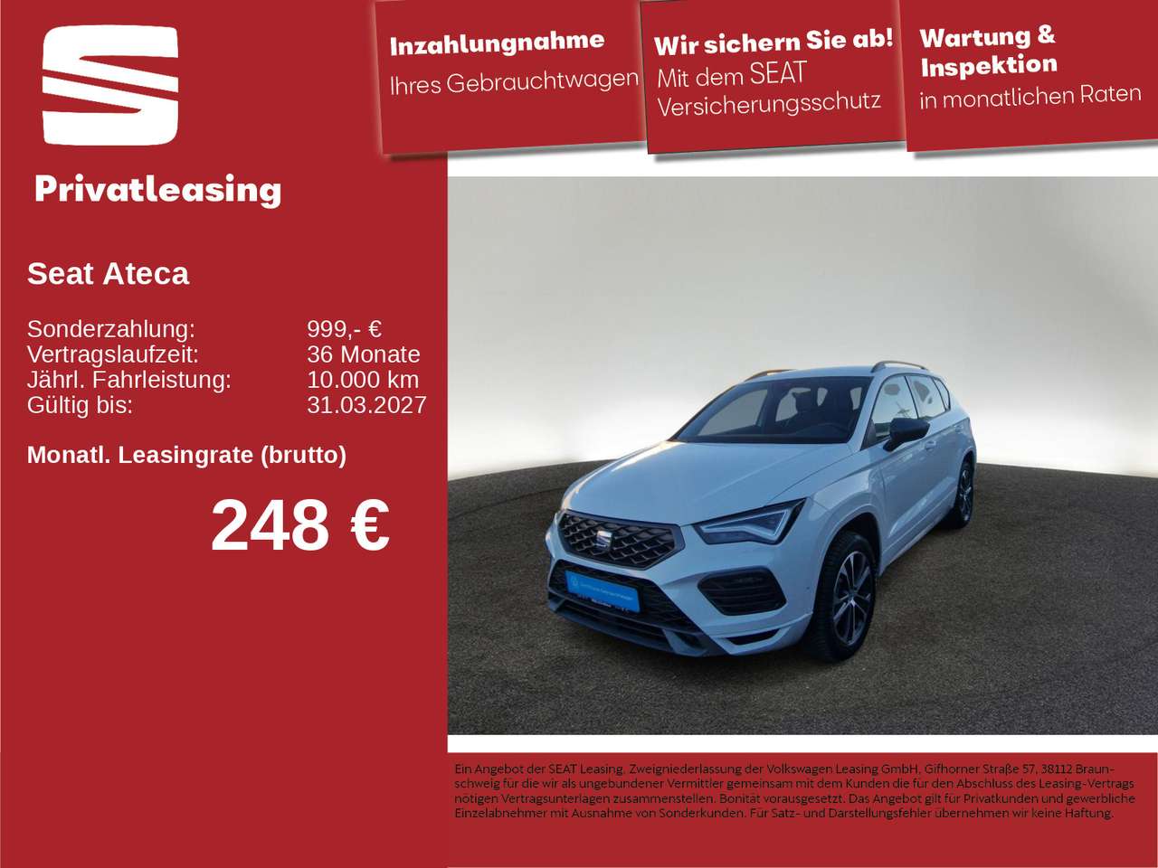 Seat Ateca — Seat Ateca Seat Ateca FR TDI ACC AHK LED KAM NAVI SHZ