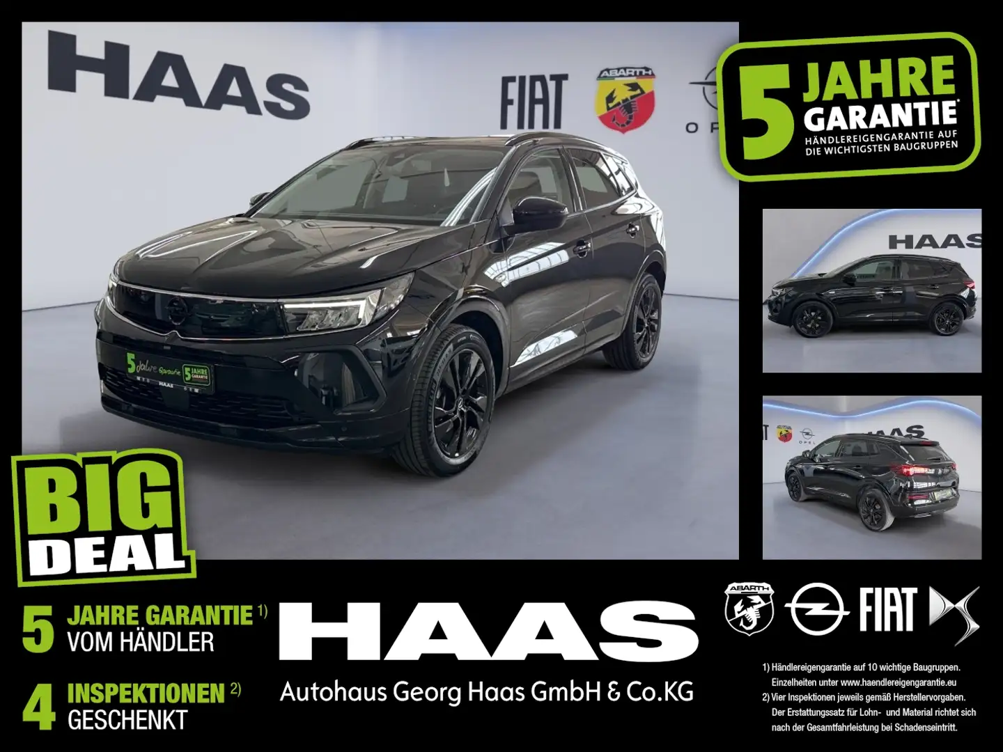 Opel Grandland 1.2 Turbo Klimaautomatik Bluetooth Negro - 1