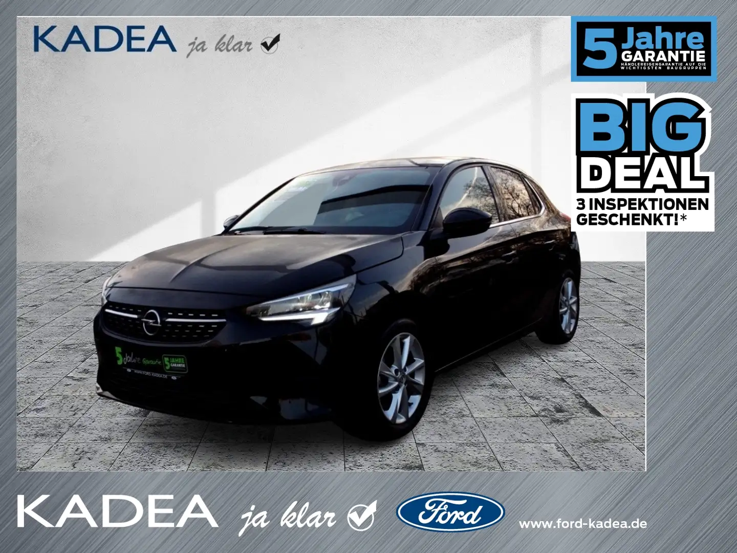 Opel Corsa F 1.2 Elegance LED+NAV+KAM+TEMPOMAT+PDC Schwarz - 1