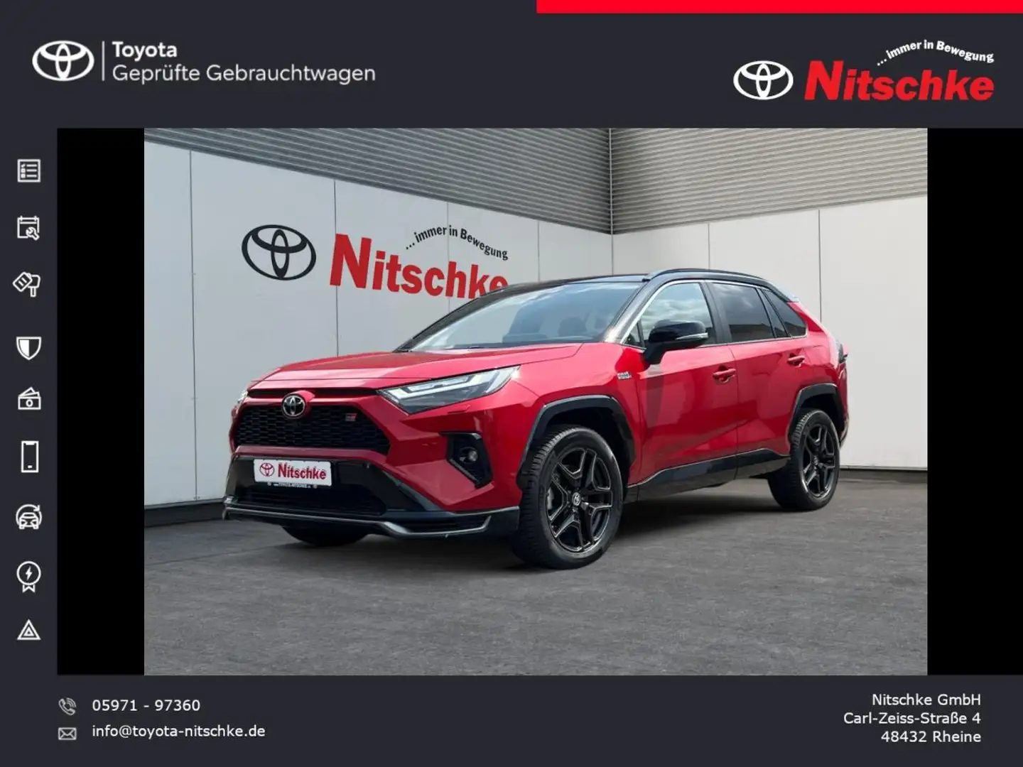 Toyota RAV 4 2.5 Plug-in Hybrid 4x4 Rouge - 1