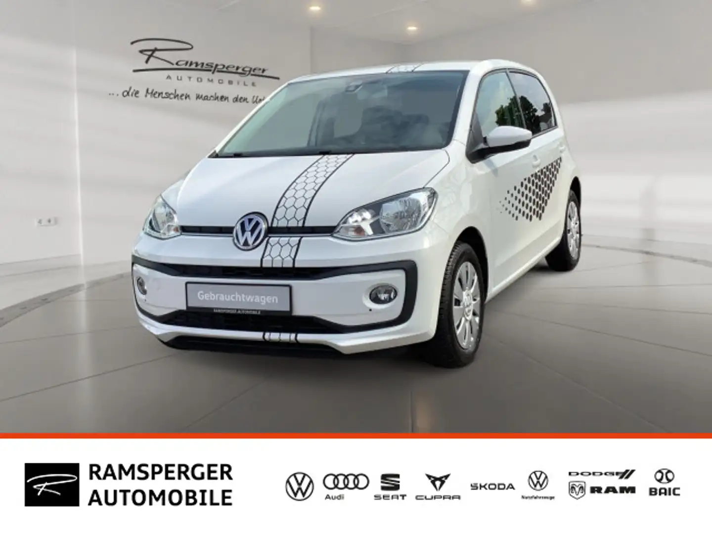 Volkswagen up! 1.0 move up! GRA Klima SHZ  Freisprech PDC Blanc - 1