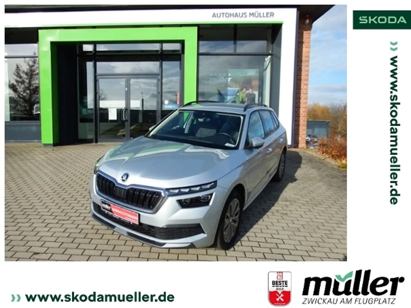 Skoda Kamiq Clever 1.0TSI 110kW LED NAV var. LB Plateado - 1