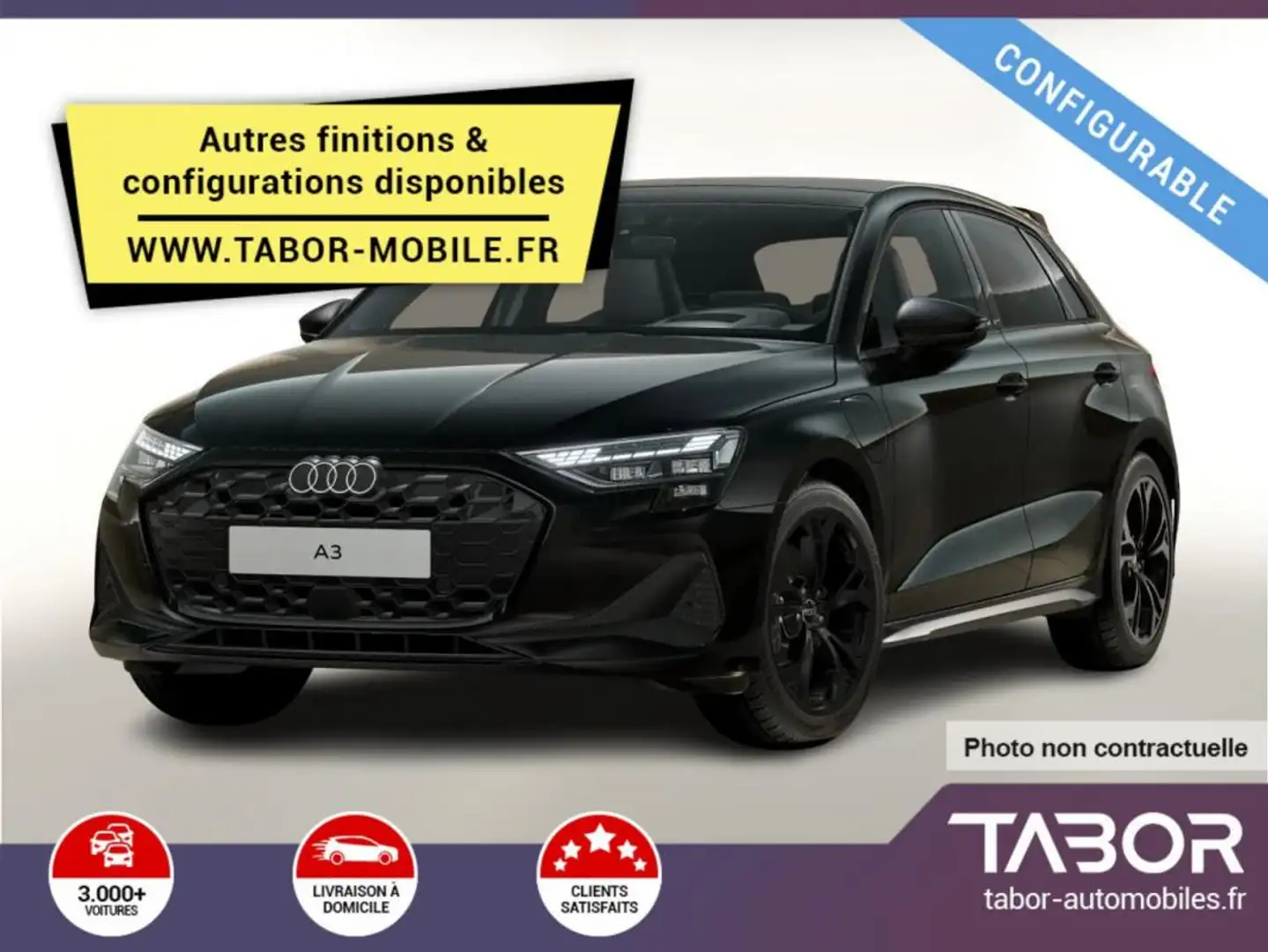 Audi A3 TFSIe 204 LED ComfortP+ Clima Blanc - 1