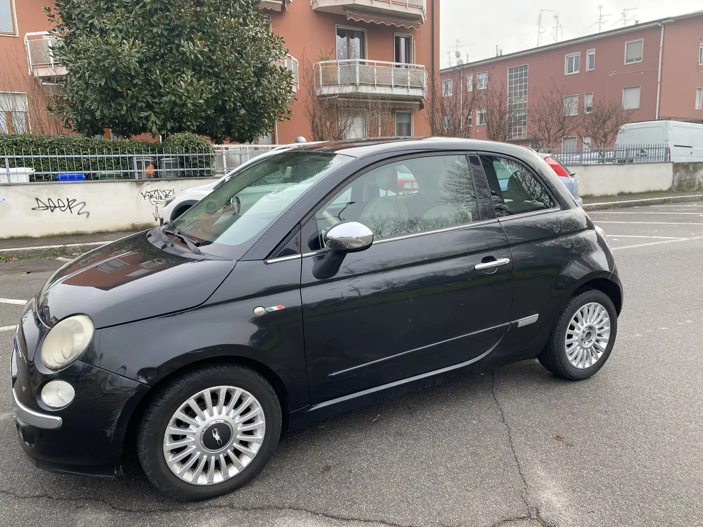 Fiat 500 1.2 Lounge 69cv NEOPATENTATI Negro - 1
