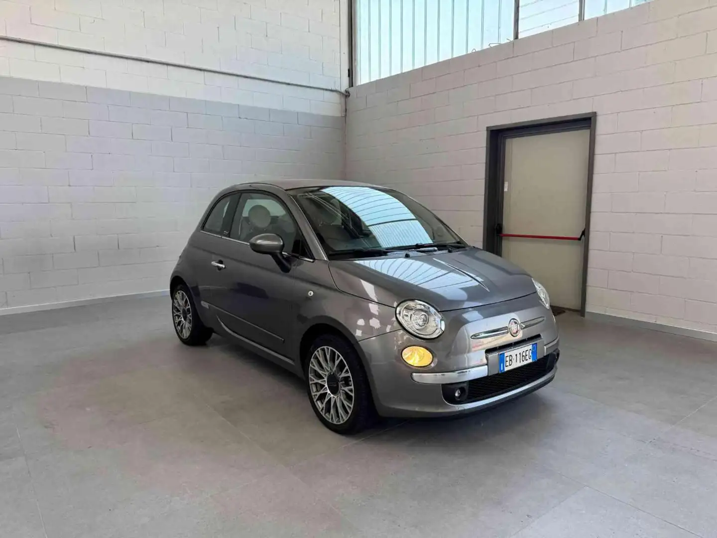 Fiat 500C C 1.2 Lounge Interni Frau in pelle Grigio - 1