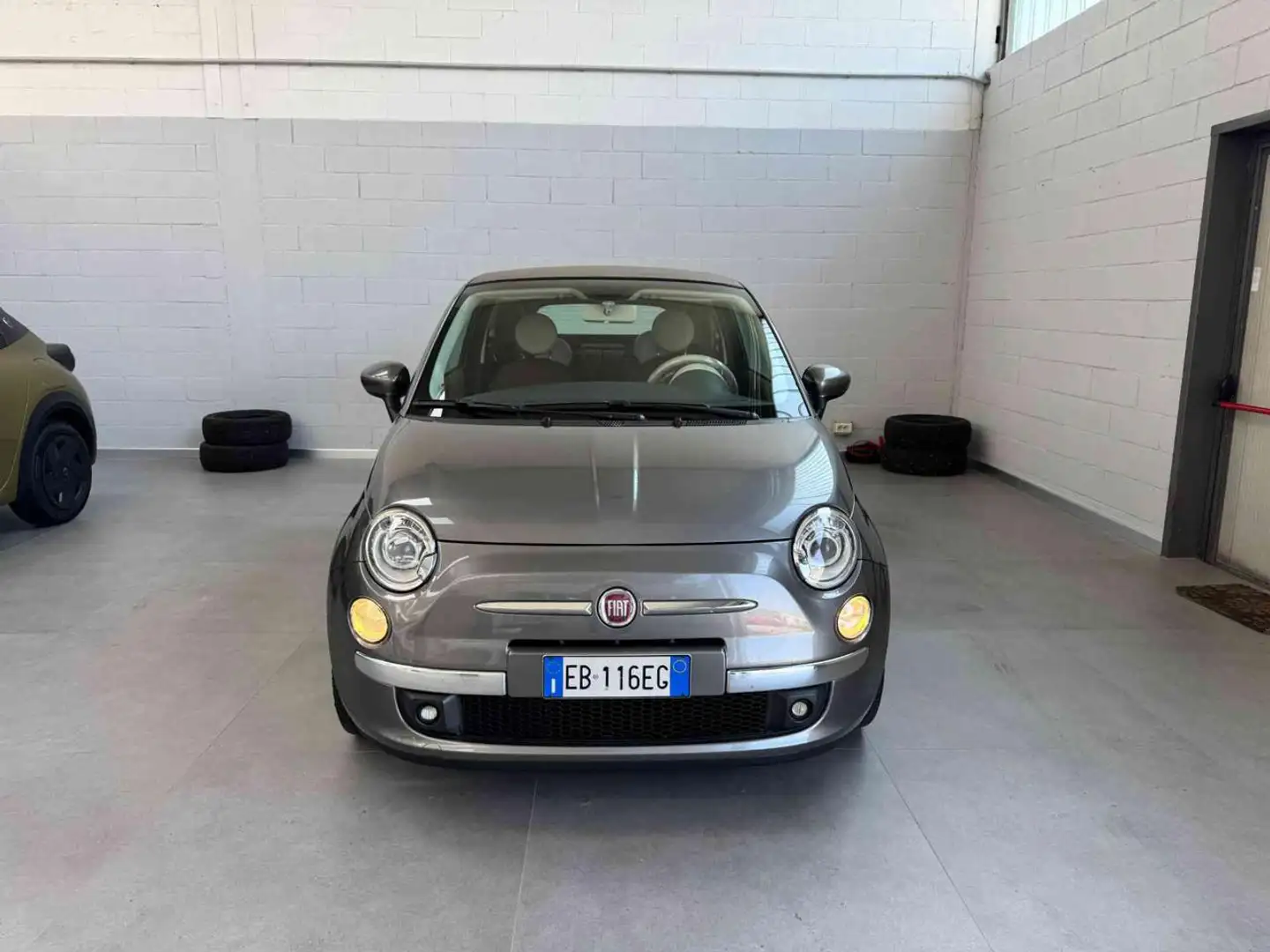 Fiat 500C C 1.2 Lounge Interni Frau in pelle Grigio - 2