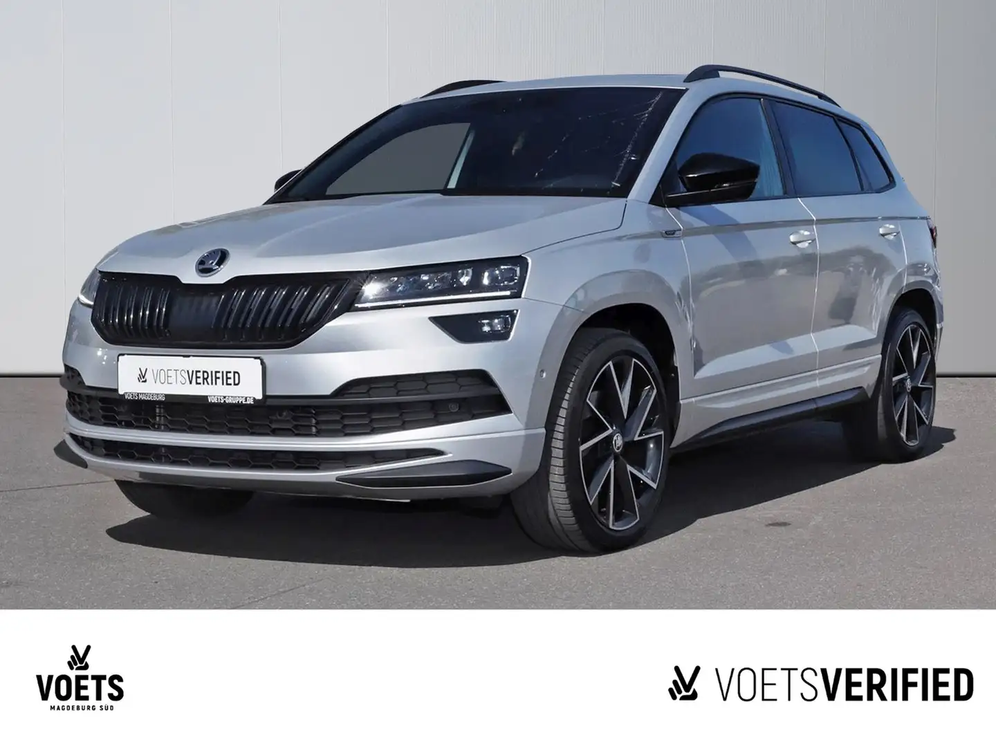 Skoda Karoq SPORTLINE 4x4 TSI DSG NAVI+PANO+AHK+STANDH Zilver - 1