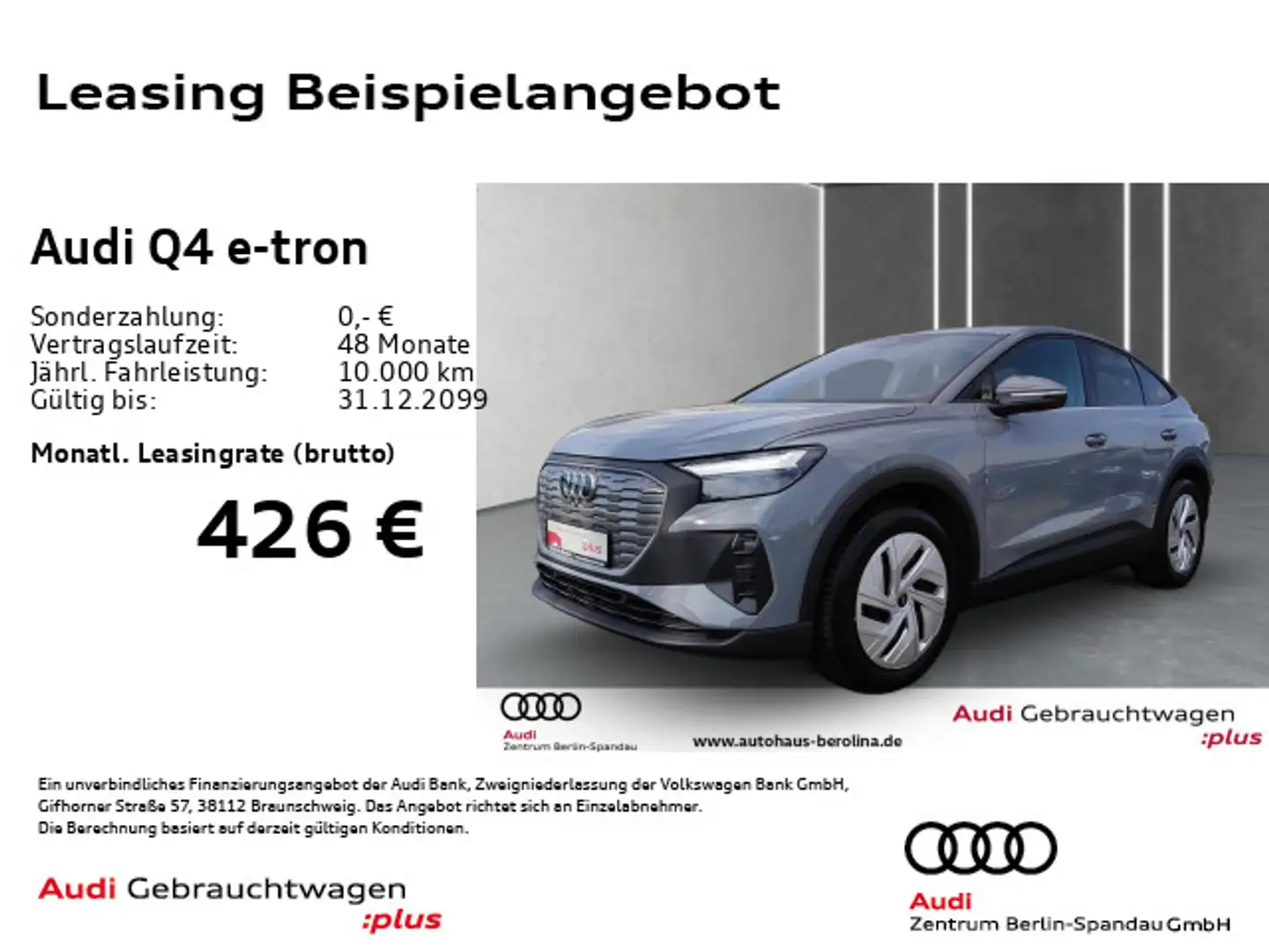 Audi Q4 e-tron Q4 e-tron 35 Sportback *PARKASSIST+*NAV+*ACC* Grau - 1