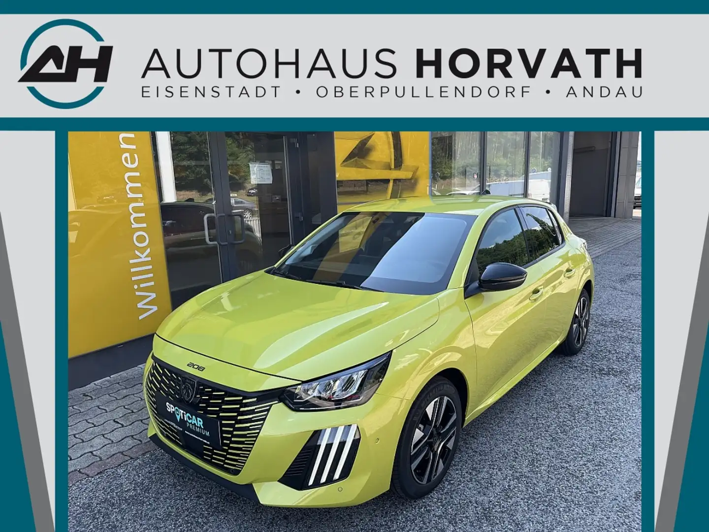 Peugeot 208 Hybrid 110 e-DCS6 Allure Gelb - 1