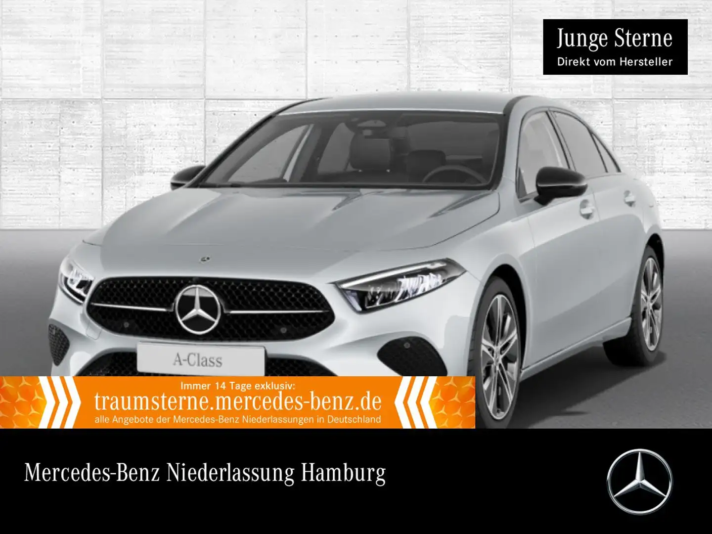 Mercedes-Benz A 200 d Lim PROGRESSIVE+NIGHT+LED+KAMERA+TOTW+8G Silber - 1