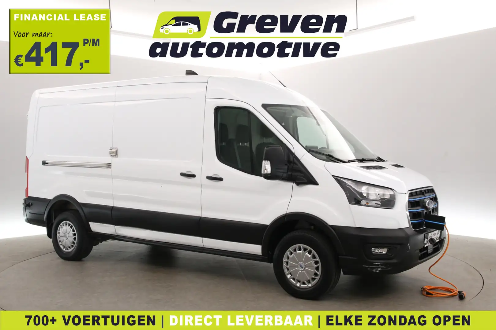 Ford E-Transit L3H2 68 kWh | Verwacht | Snelladen | Clima | Cruis Weiß - 1
