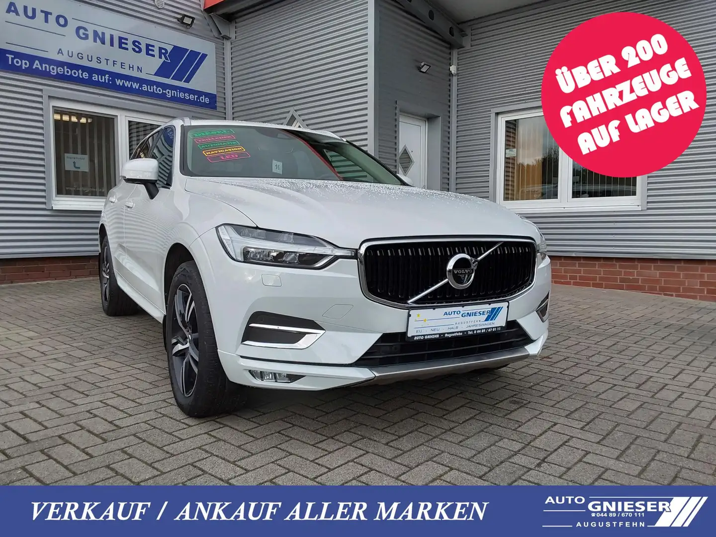 Volvo XC60 B4 D AWD Momentum Pro ACC/SHZ/APP/KAM/NAV 145 k... Bianco - 1