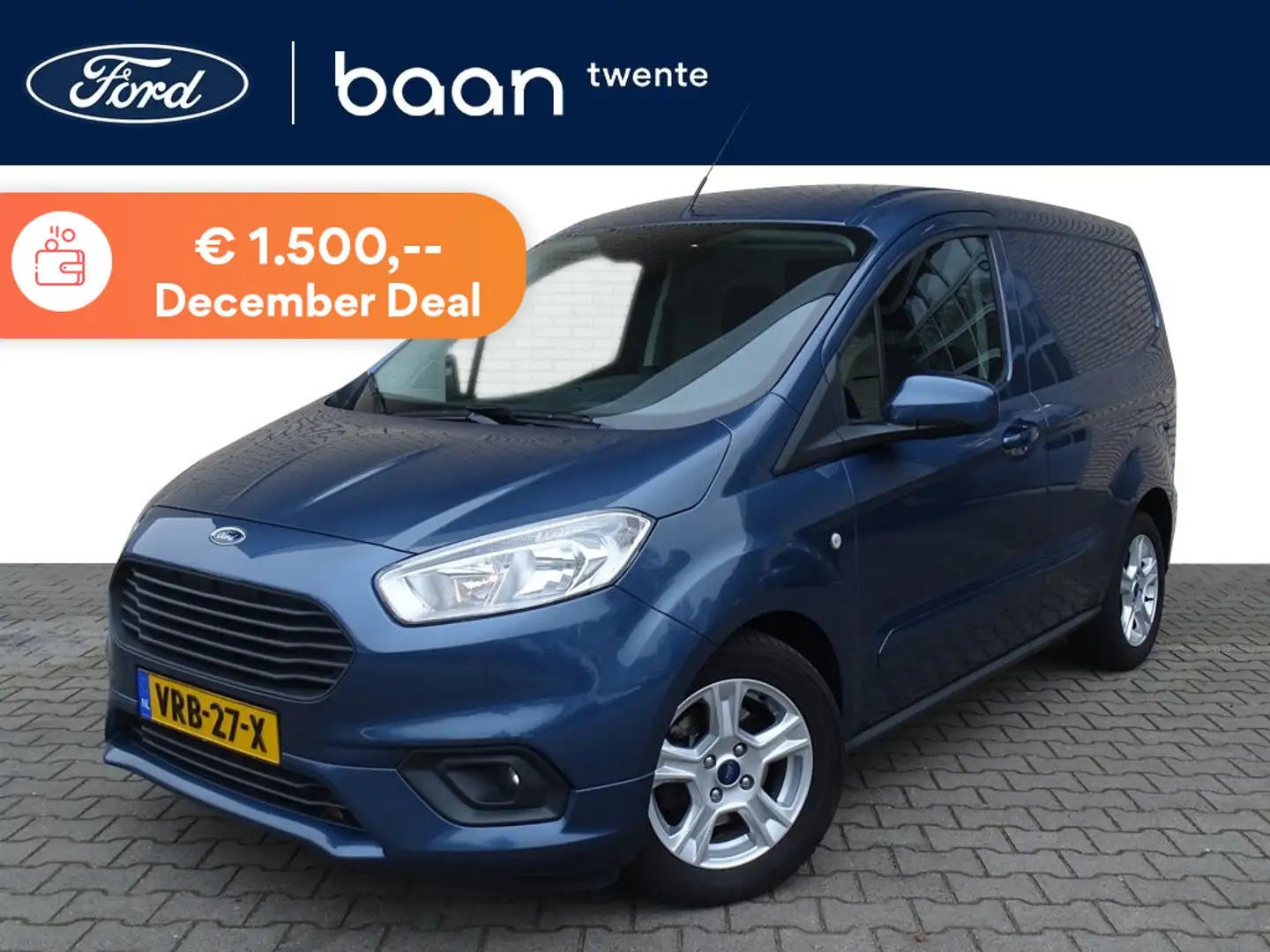 Ford Transit Courier 1.0 Limited EcoBoost S&S Camera / Cruise Control / Blauw - 1