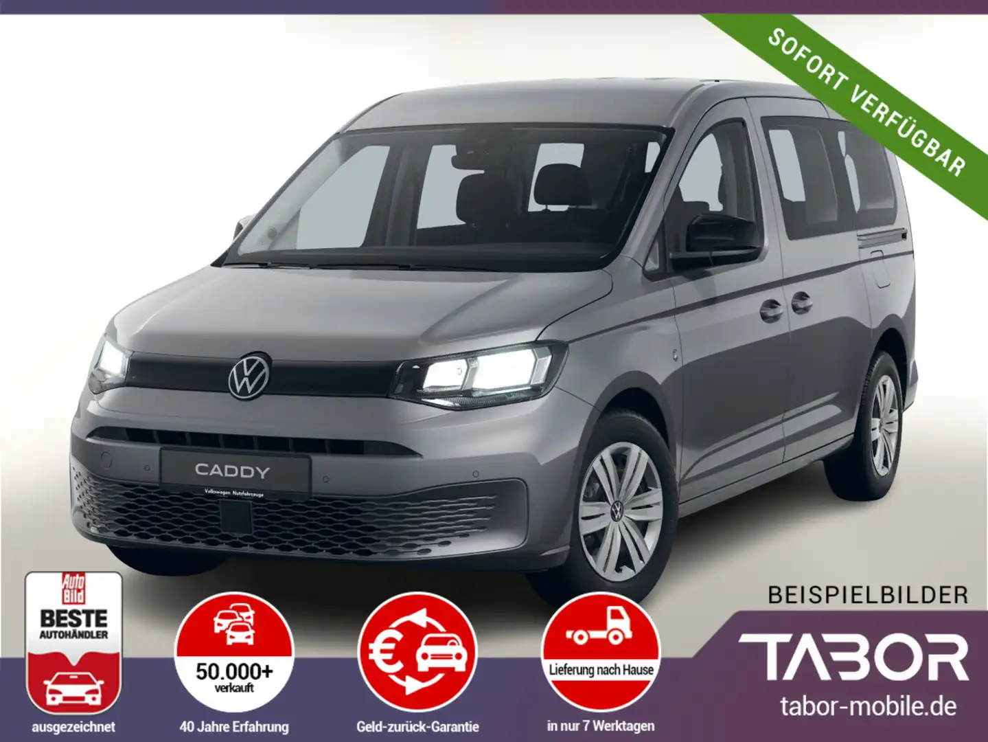 Volkswagen Caddy 2.0 TDI 102 Ready2D SHZ 2ZClim Kam Grau - 1