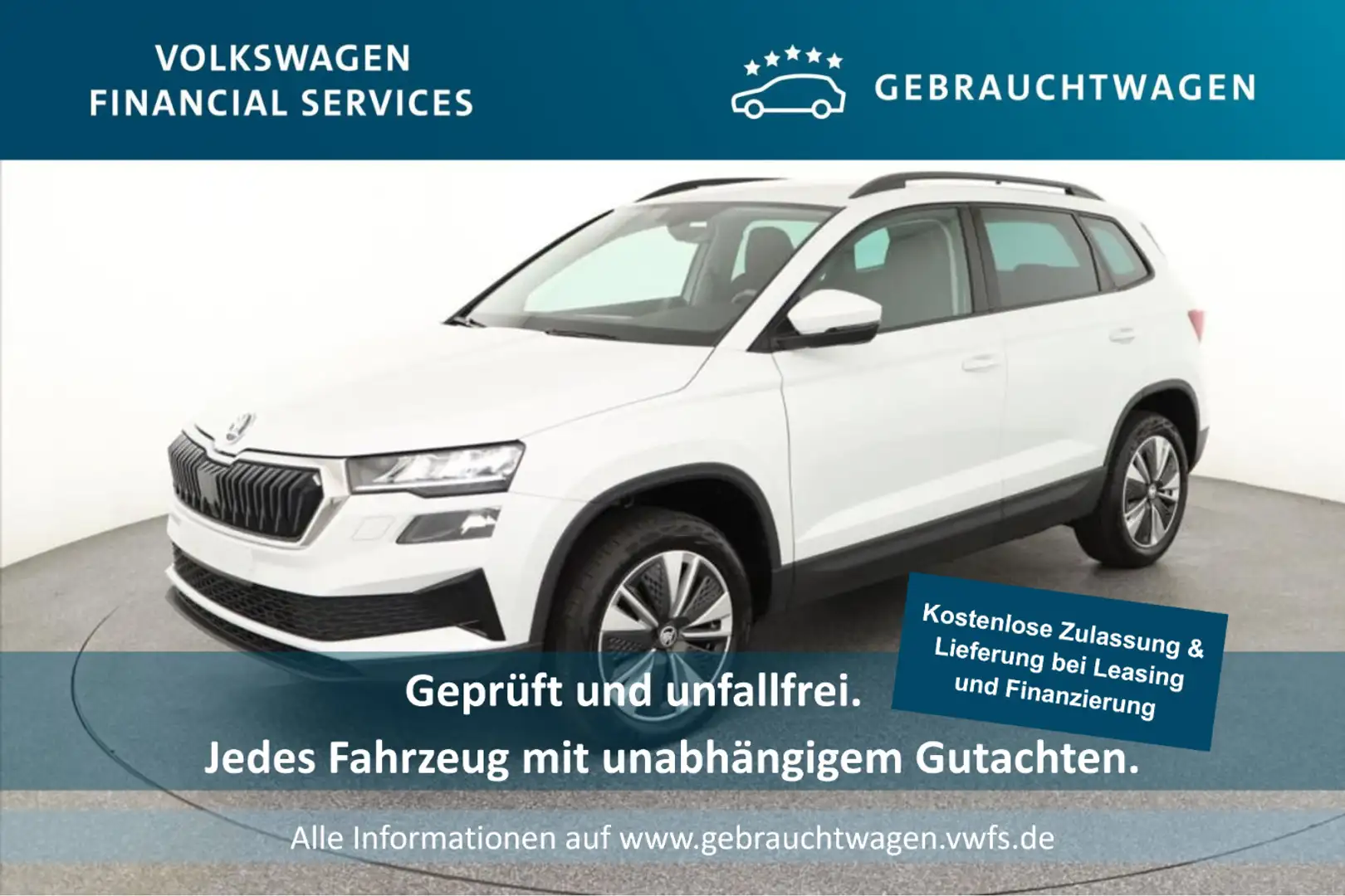 Skoda Karoq Ambition 2.0 TDI AHK*PDC*Tempo*Klima*NAV Blanc - 1