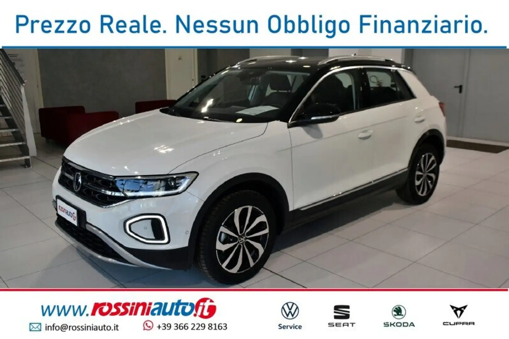 Volkswagen T-Roc 1.0 TSI 110 CV STYLE + R17 BI-COLOR Weiß - 1
