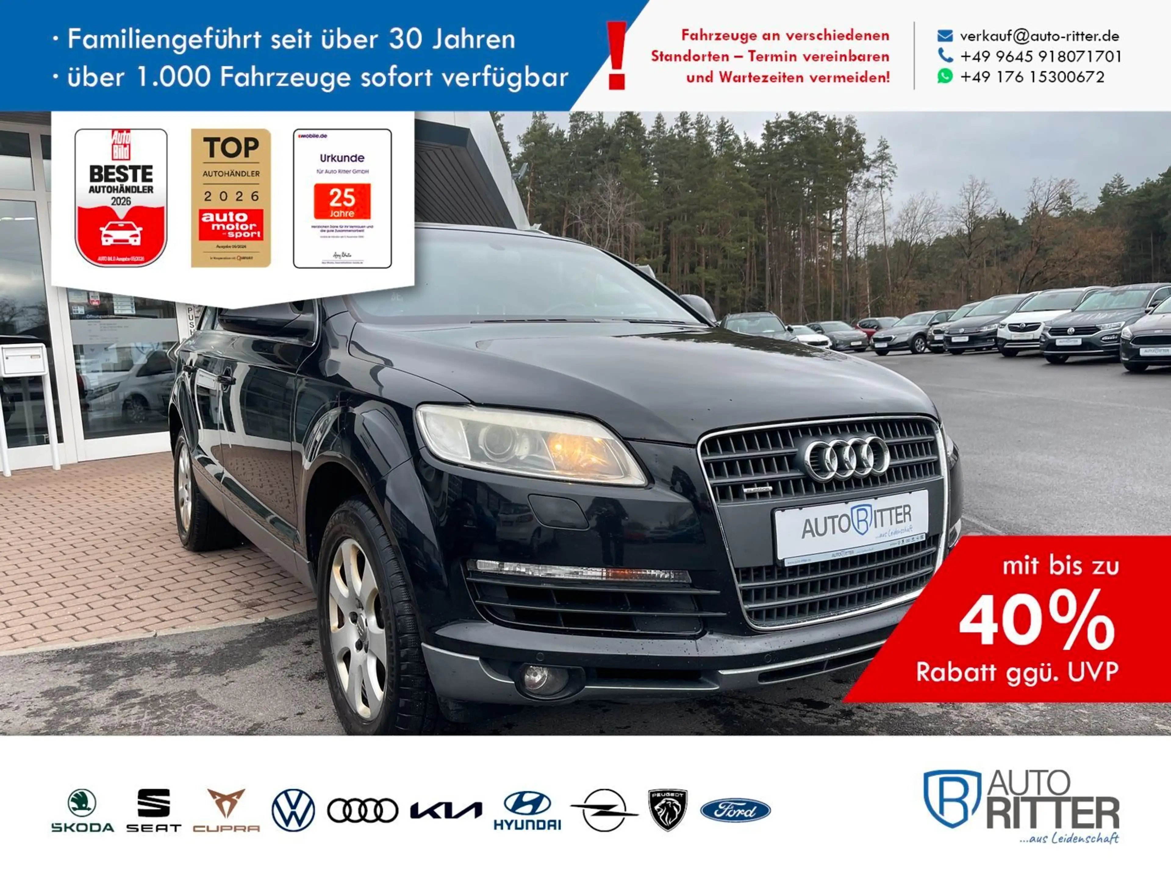 Audi Q7 4.2 FSI Bose+SHZ+Xenon+AHK+Standhzg+Leder
