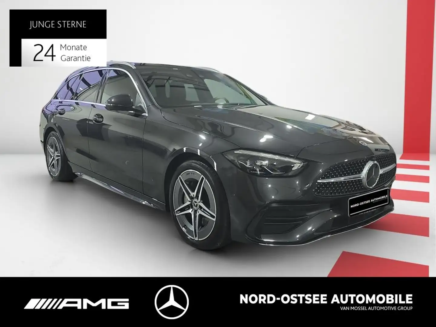 Mercedes-Benz C 300 d T AMG MBUX SHZ KLIMA KEYLESS-GO Grau - 2