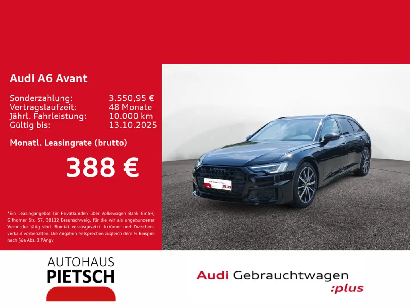 Audi A6 40 TDI S line Matrix Keyless Totwinkel Schwarz - 1