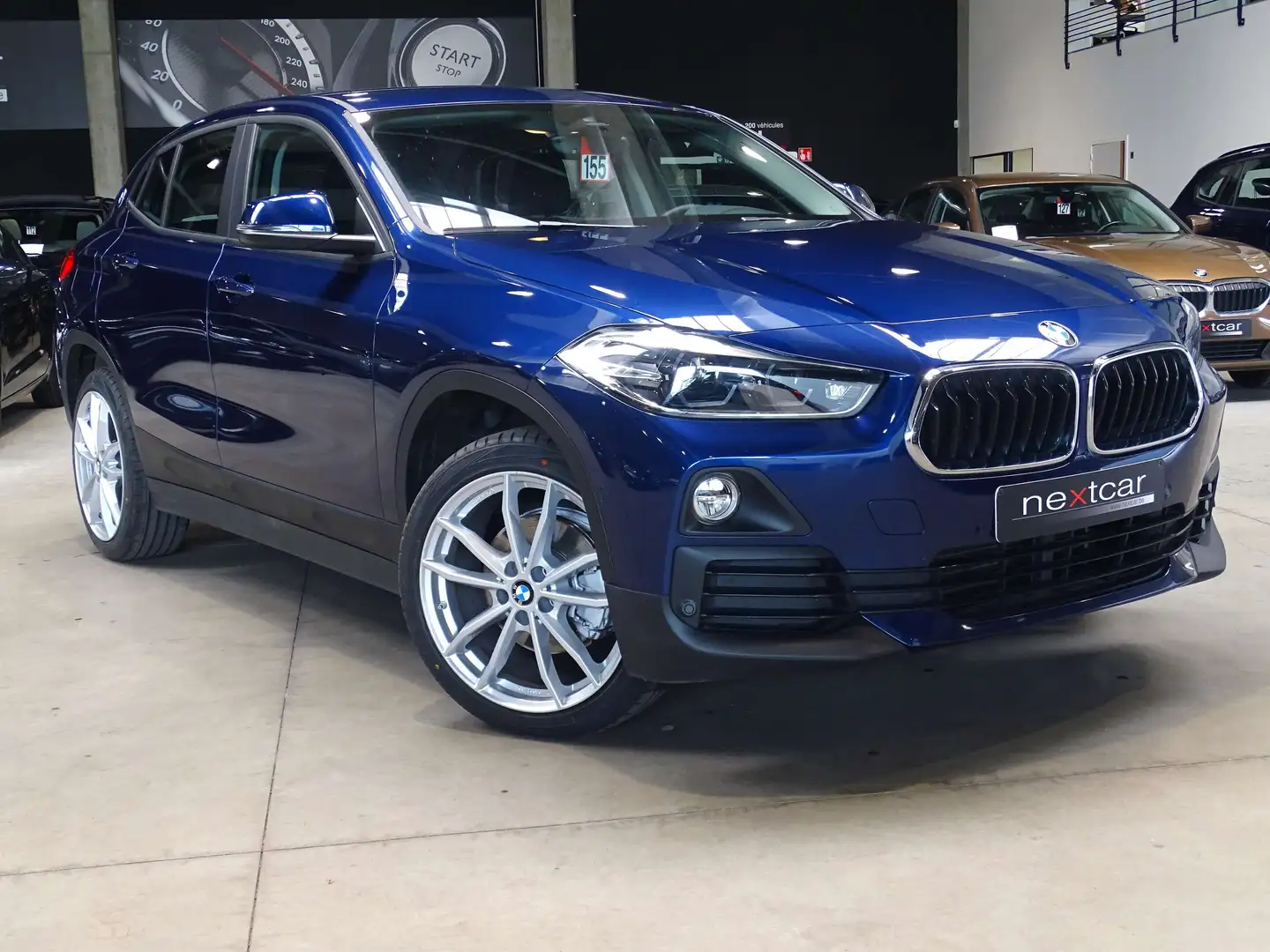 BMW X2 18d SDrive *FULL LED-CUIR-NAVI-CRUISE-PARK AV\u002 Bleu - 2