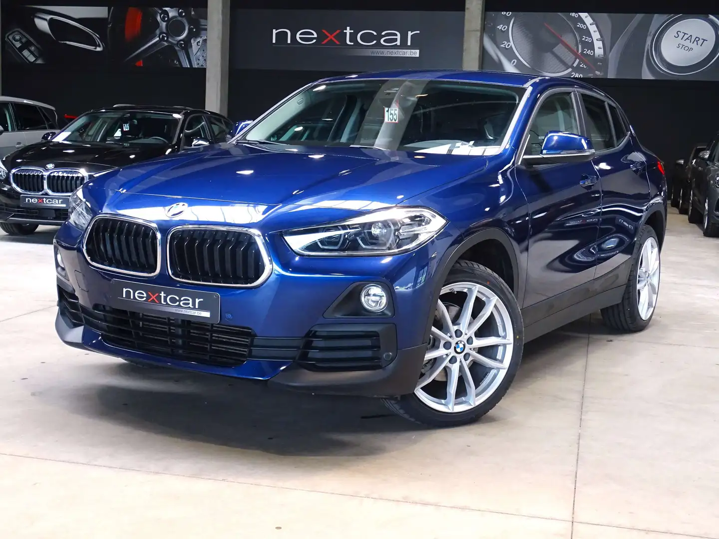 BMW X2 18d SDrive *FULL LED-CUIR-NAVI-CRUISE-PARK AV\u002 Bleu - 1