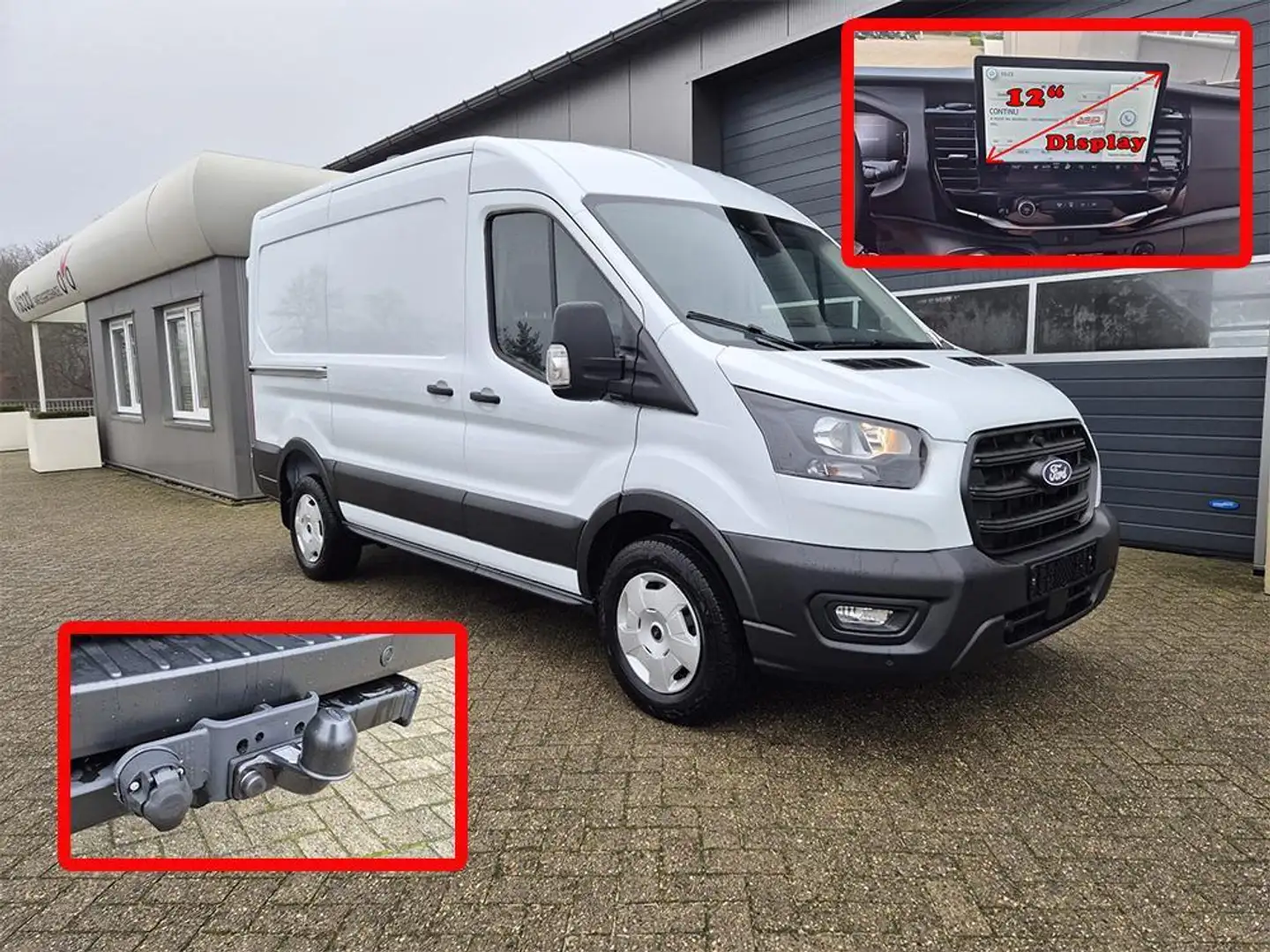 Ford Transit L2H2 2.0 EcoBlue 130PS Trend 3,5t 3-Sitzer AHK ... Weiß - 1