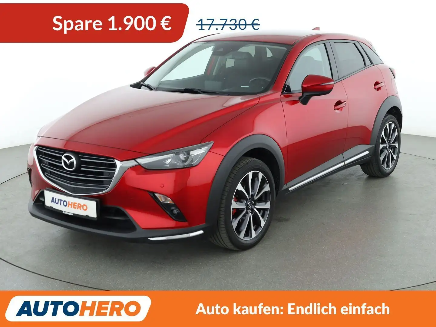 Mazda CX-3 1.8 Skyactiv-D Sports-Line *NAVI*HEAD-UP*LED*TEMPO Rot - 1