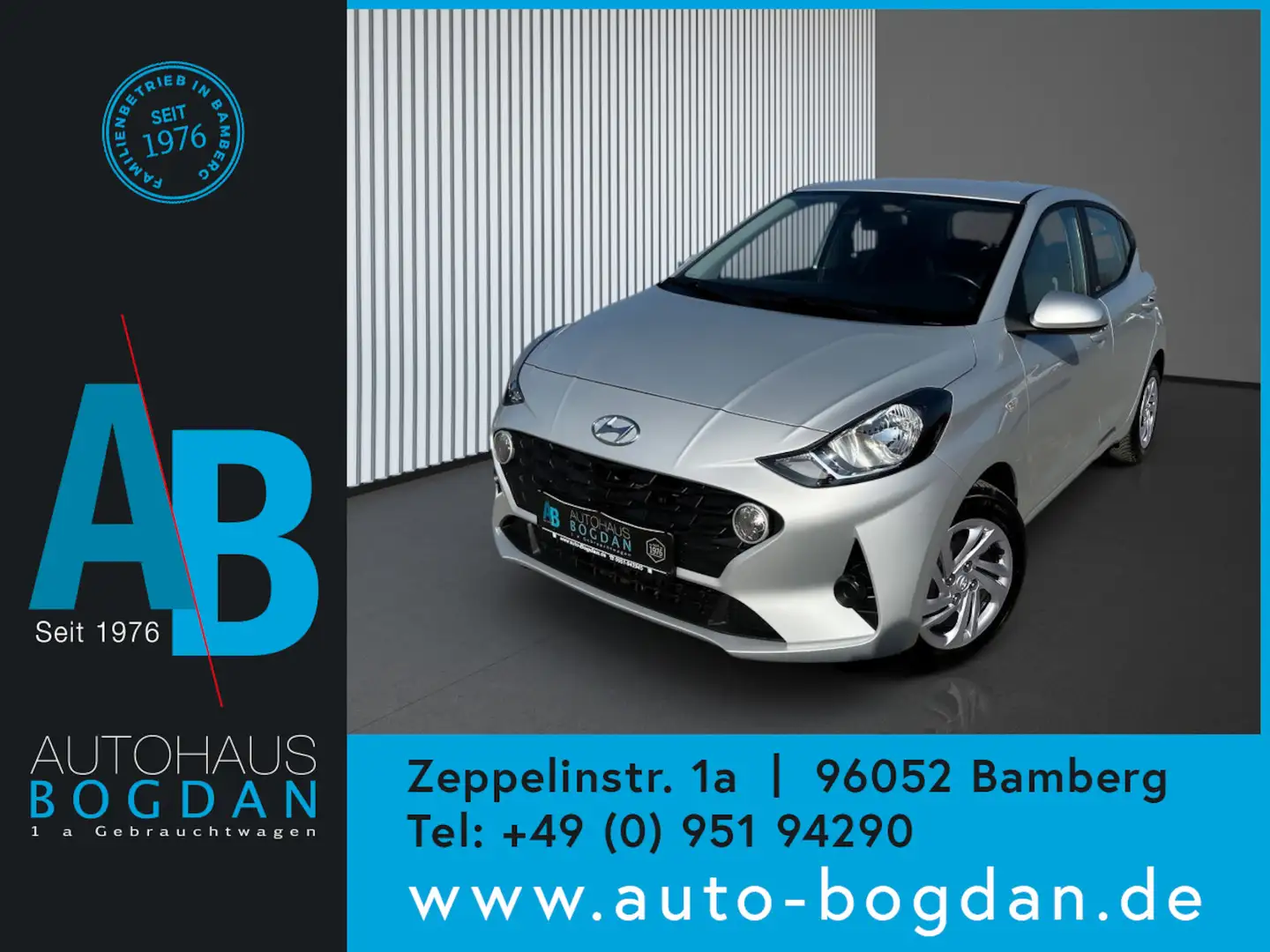 Hyundai i10 Select Tempomat*PDC*Winterpaket*1.Hand Silber - 1