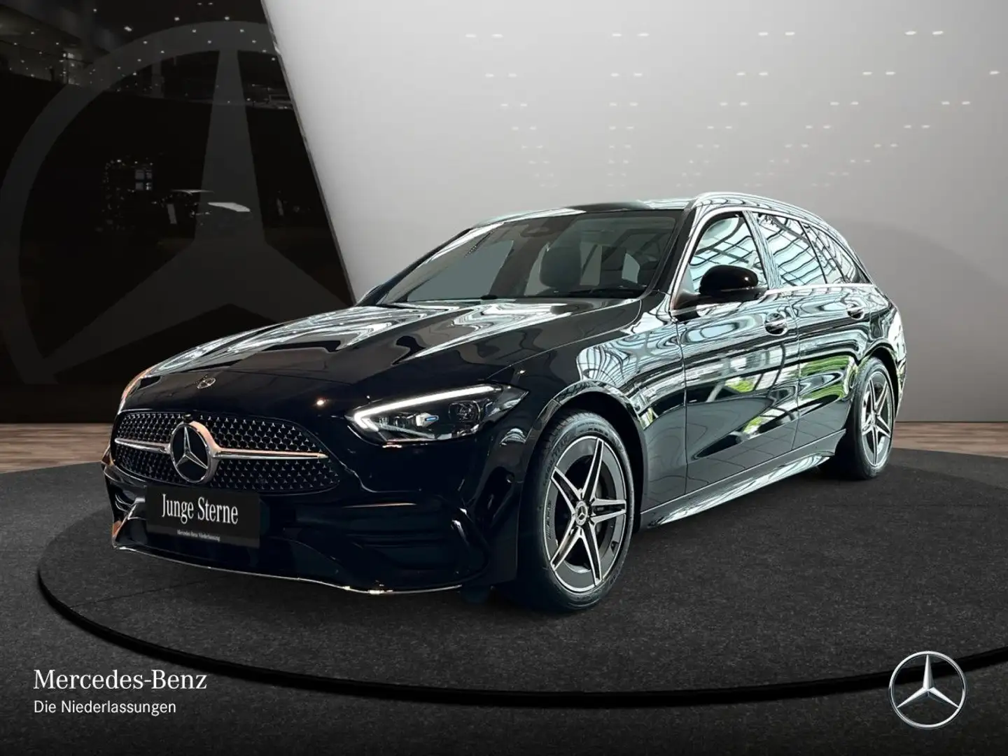 Mercedes-Benz C 300 e T AMG+PANO+360+AHK+TOTW+KEYLESS+9G Schwarz - 2