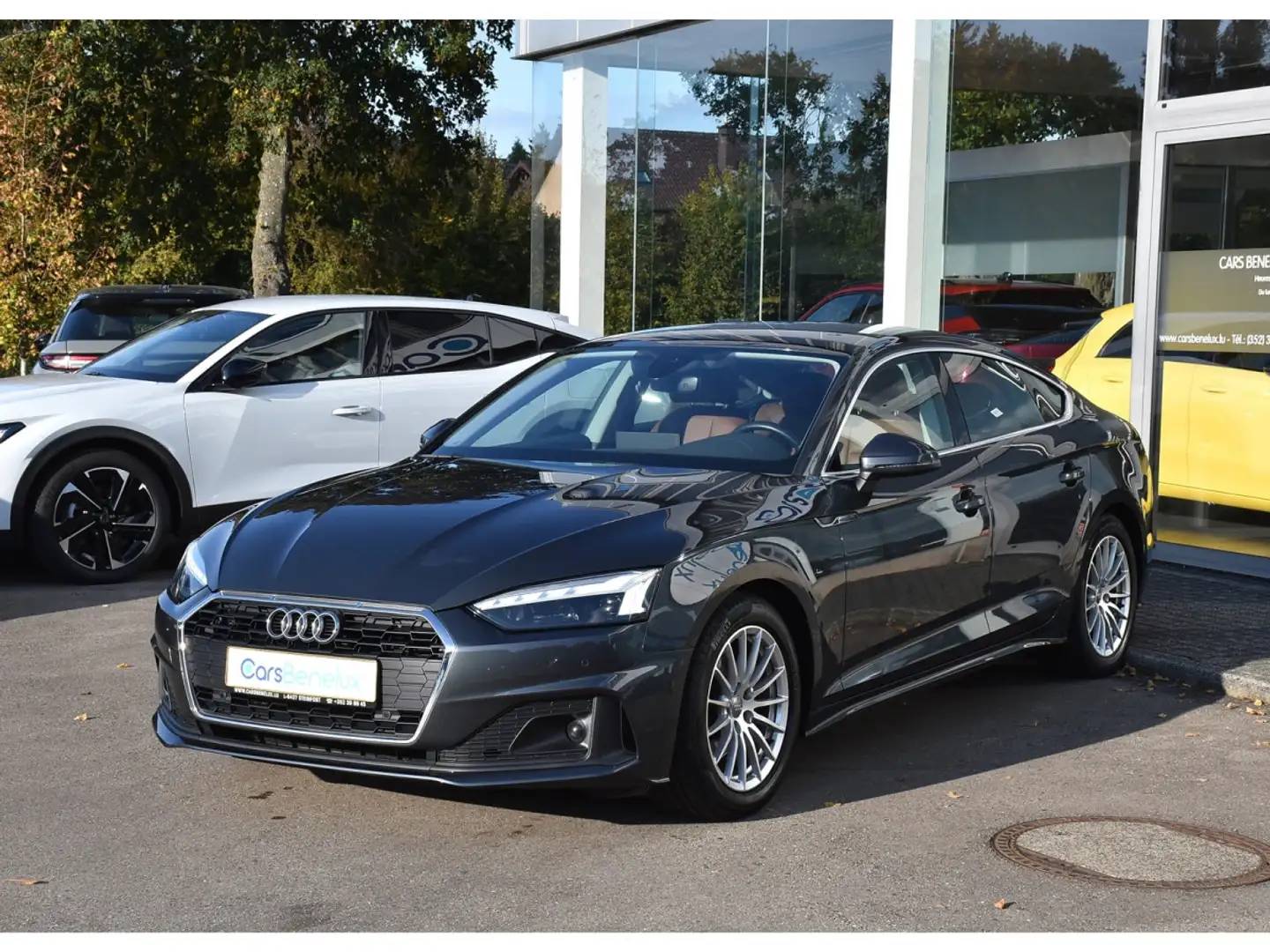 Audi A5 Sportback 30 TDI S-Tronic CUIR GPS CAM LED 1° MAIN Gris - 2