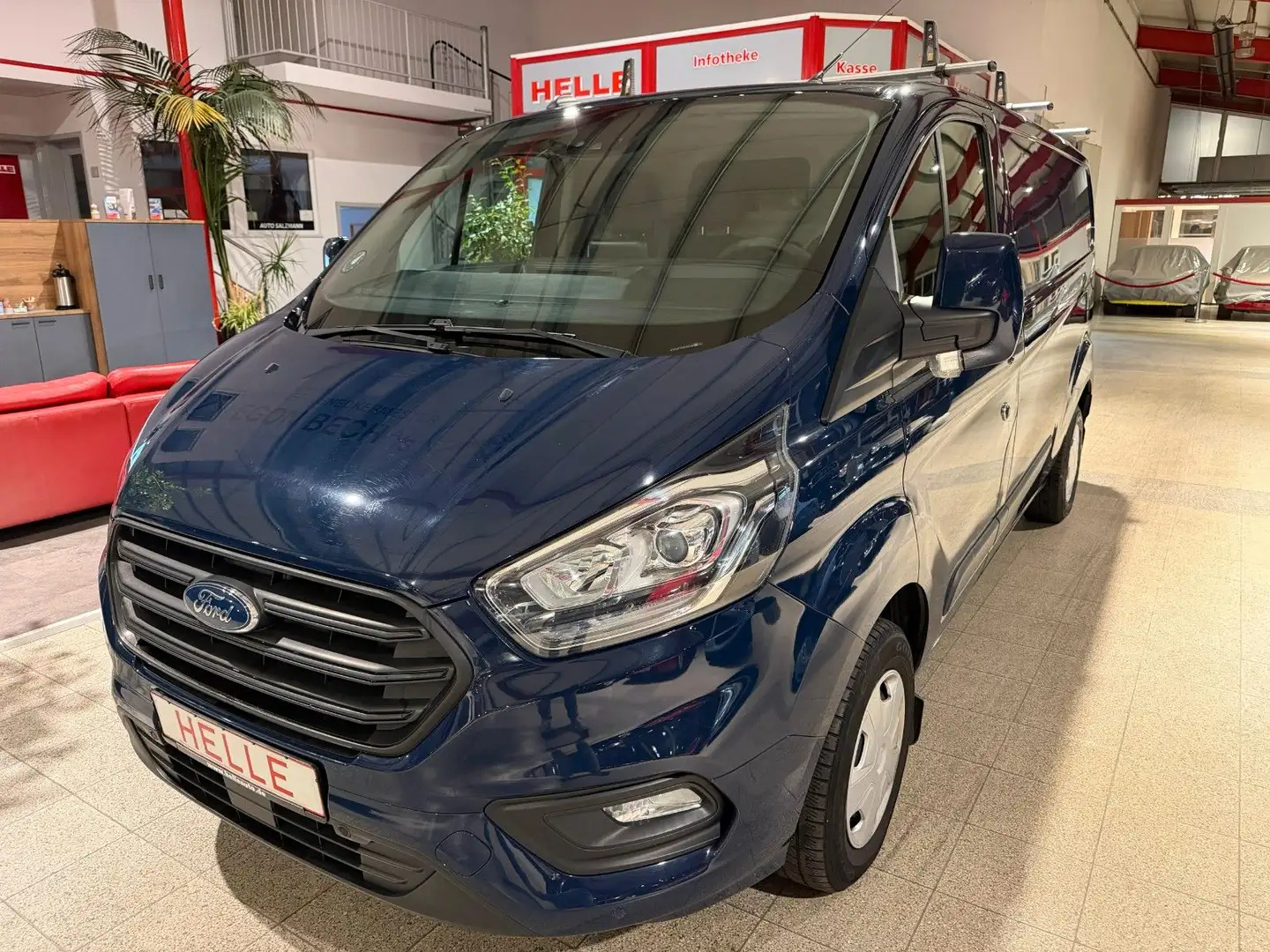 Ford Transit Custom 300 L2H1 Trend*AHK+STHZ+DACHTRÄGE Blau - 1