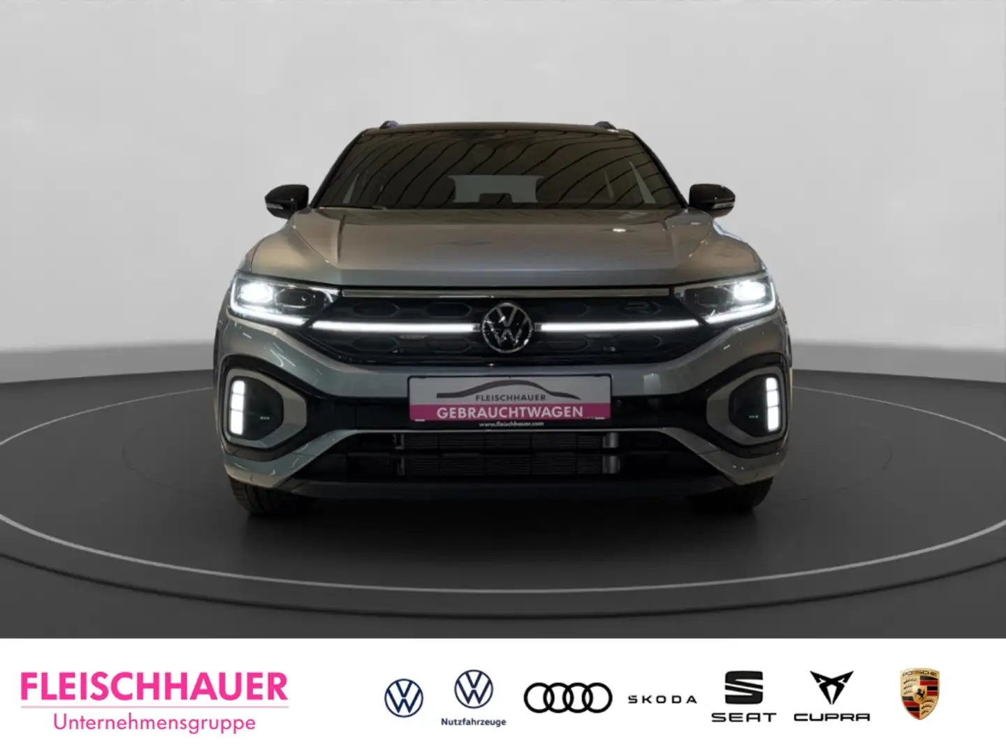 Volkswagen T-Roc R-Line 1.5 TSI MATRIX+PANO+NAVI+ACC+RFK+SHZ+DESIGN Silber - 2