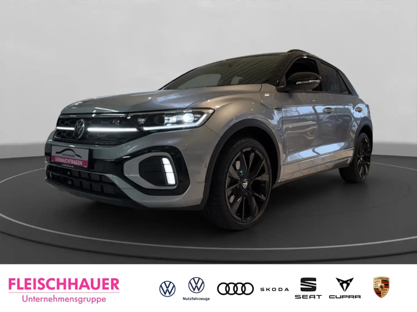 Volkswagen T-Roc R-Line 1.5 TSI MATRIX+PANO+NAVI+ACC+RFK+SHZ+DESIGN Silber - 1