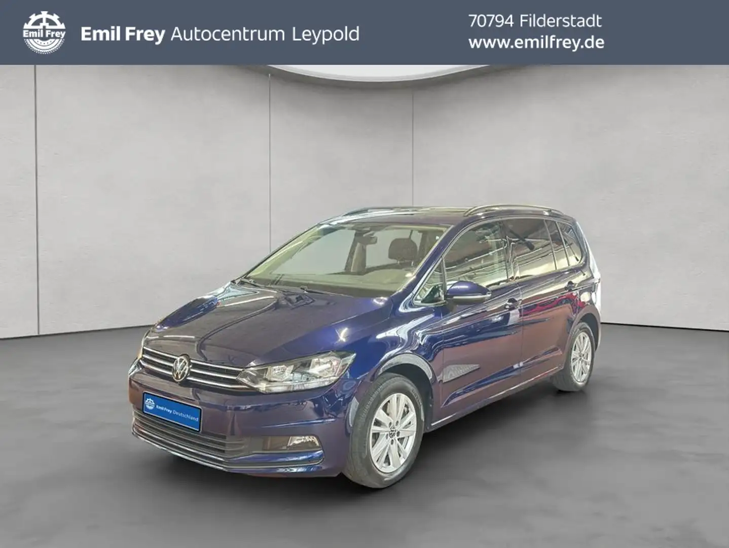 Volkswagen Touran 1.5 TSI DSG Comfortline AHK Blauw - 1