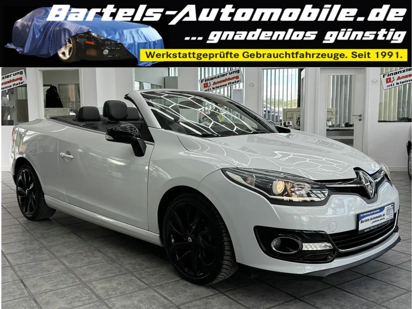 Renault Megane III Cabrio 1.6 dCi Luxe, 2.Hand, Leder Biały - 1
