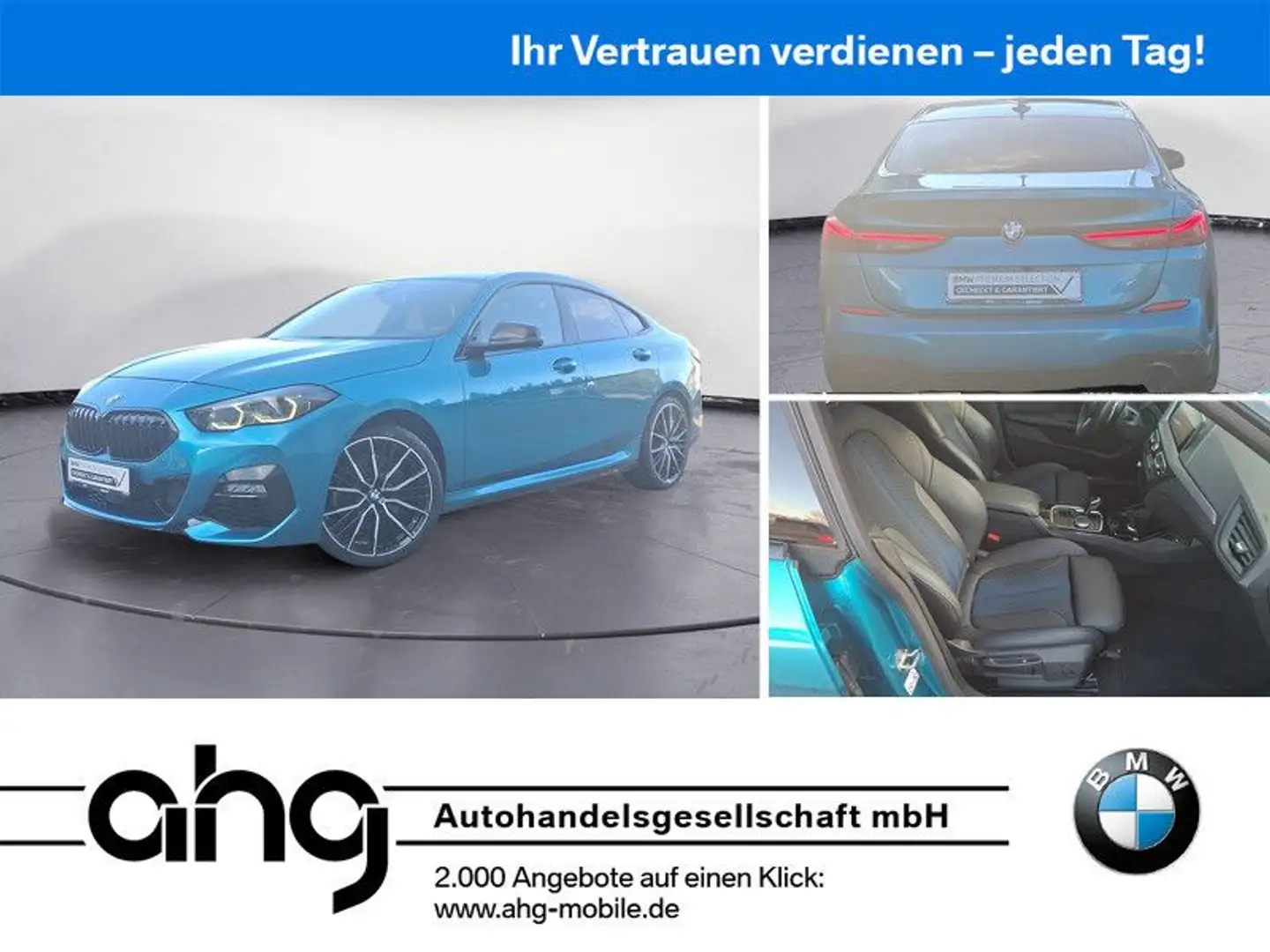 BMW 220i Gran Coupe M Sport Navi RFK HiFi Komfortz. Blau - 1