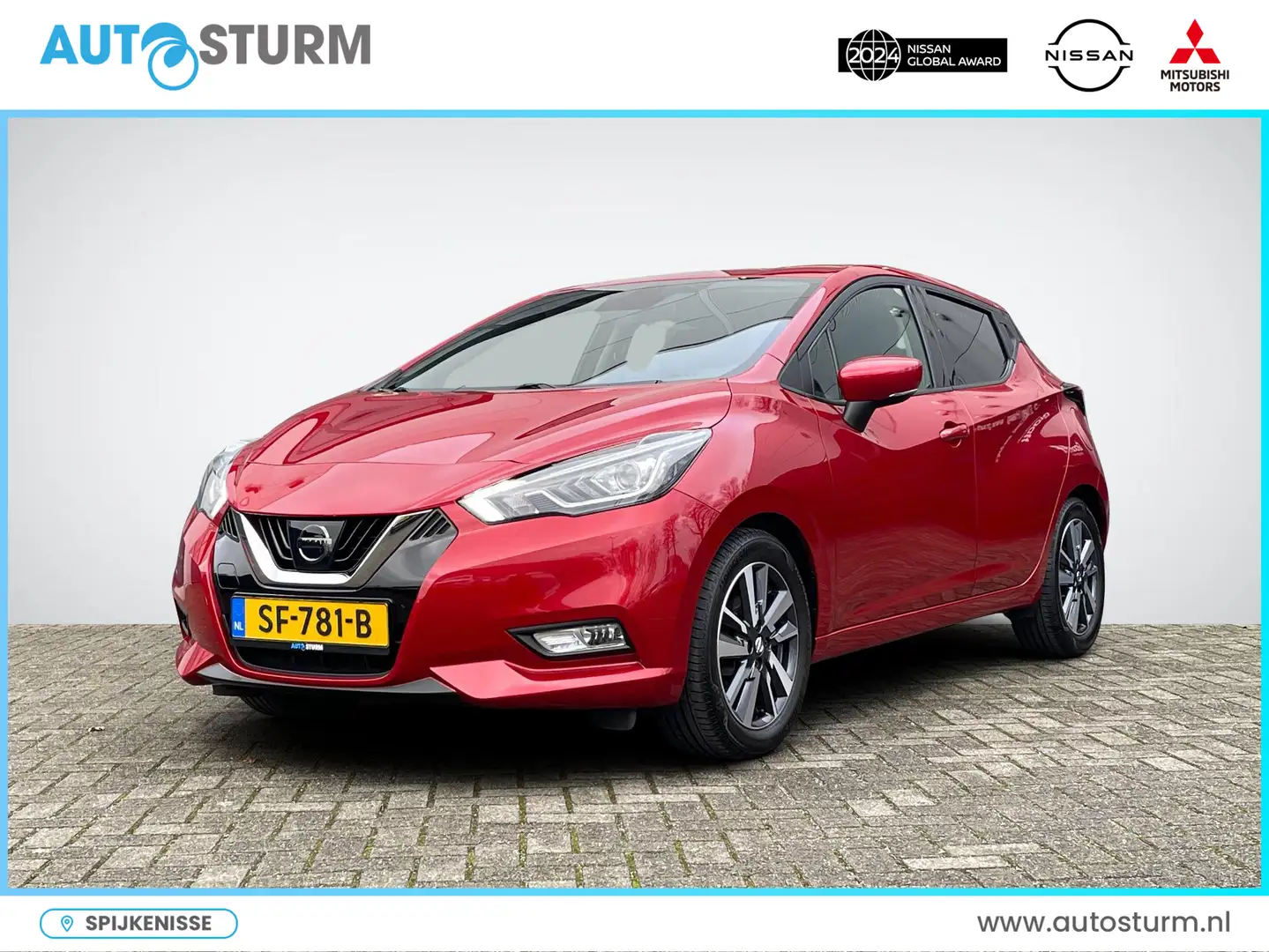 Nissan Micra 0.9 IG-T N-Connecta | Trekhaak | Navigatie | Camer Rood - 1