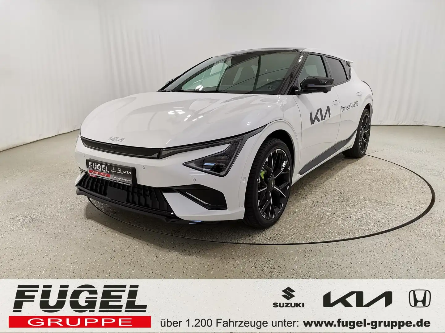 Kia EV6 84 kWh GT 4WD 360°|Pano|HuD|WP Weiß - 1
