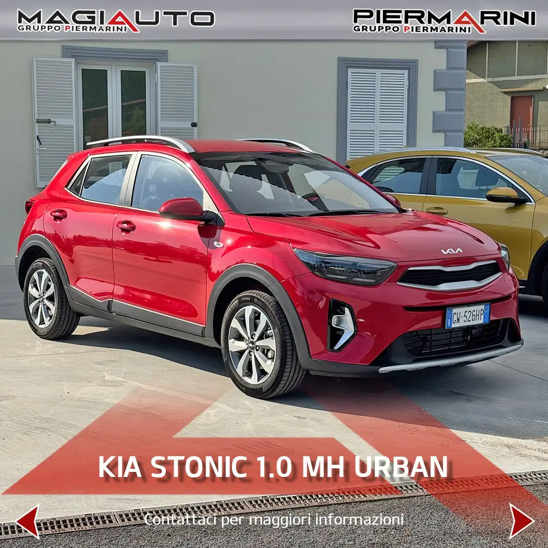 Kia Stonic 1.0 T-GDi 100 CV MHEV MT Urban Rosso - 1