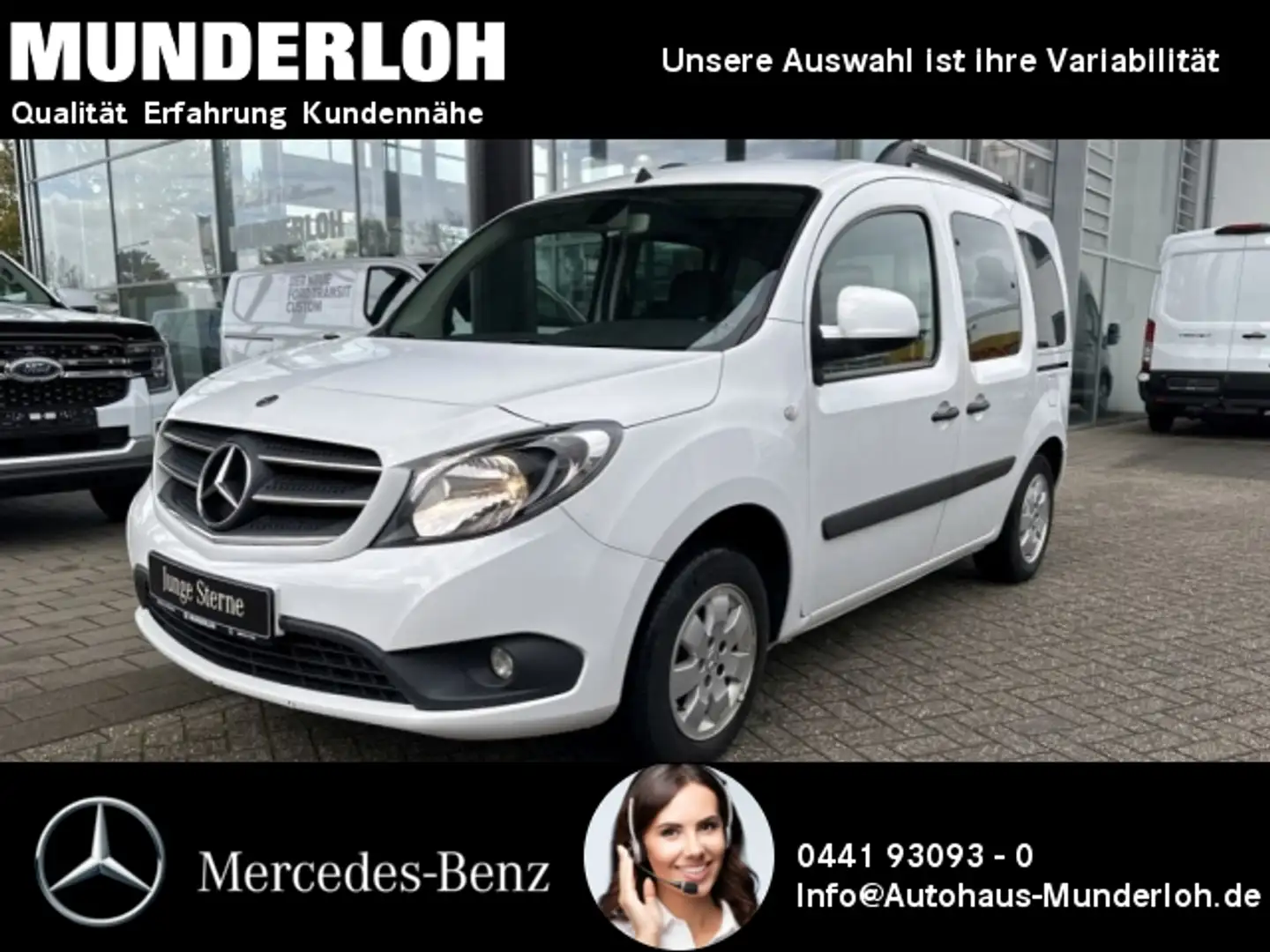 Mercedes-Benz Citan 111 CDI Tourer Lang NAVI+TEMPOMAT+SHZG Biały - 1