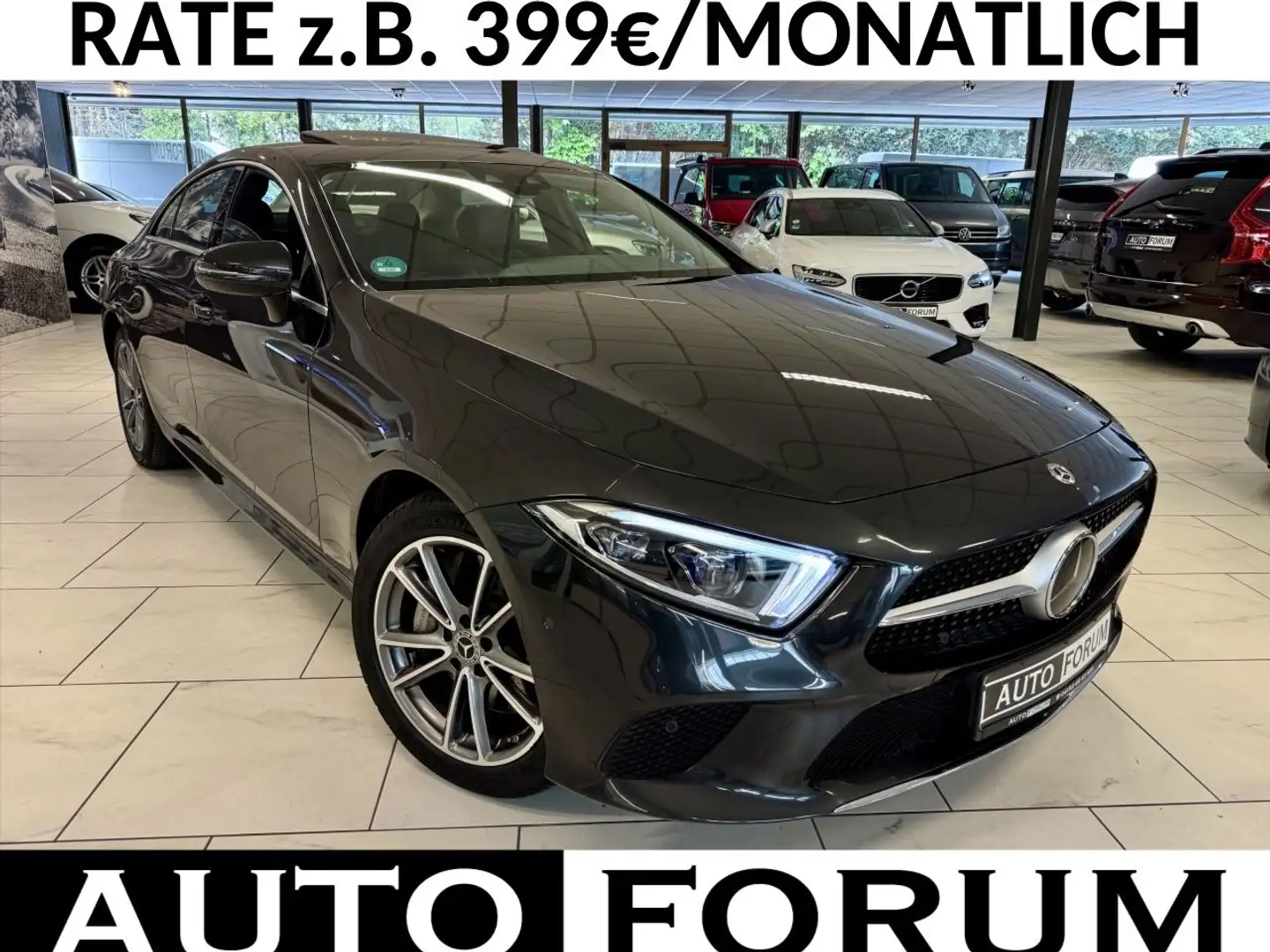Mercedes-Benz CLS 350 d 4M LEDER BURMESTER MEMORY CAM SHZ PDC Grau - 1