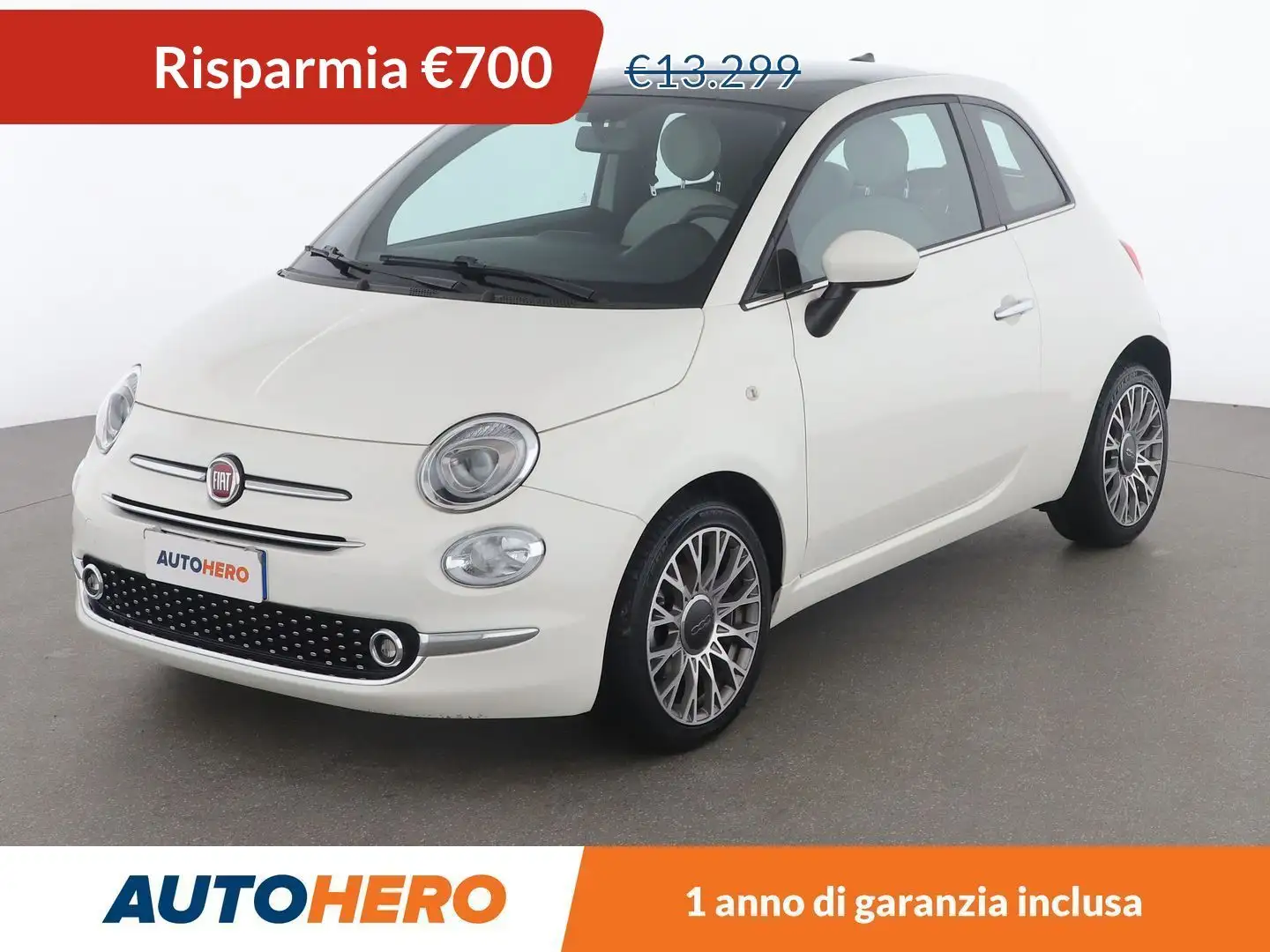 Fiat 500 1.0 Mild-Hybrid Star MHEV Bianco - 1