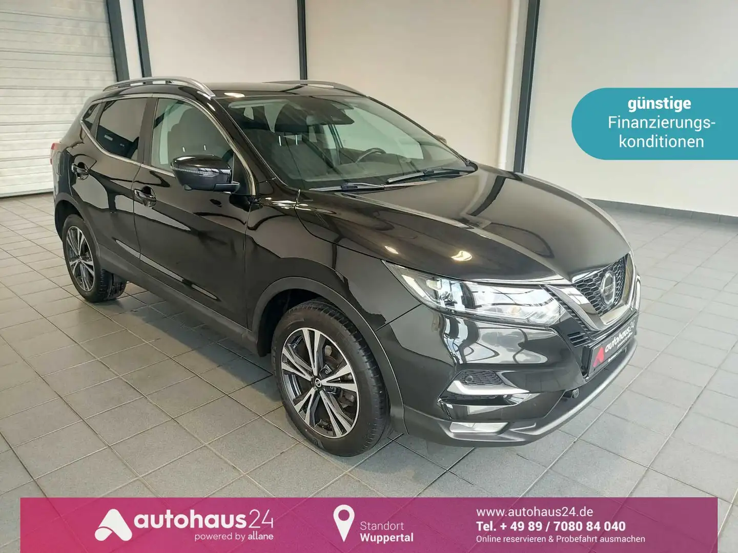 Nissan Qashqai 1.3 DIG-T N-Connecta|Kamera|CarPlay Schwarz - 1