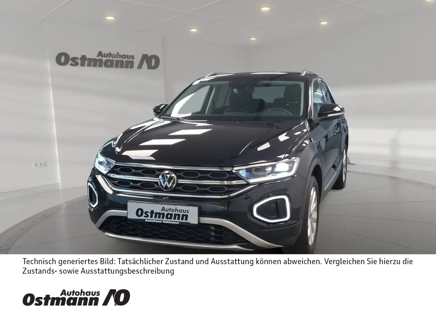 Volkswagen T-Roc 1.5 TSI Style AHK Massage Navi Schwarz - 1