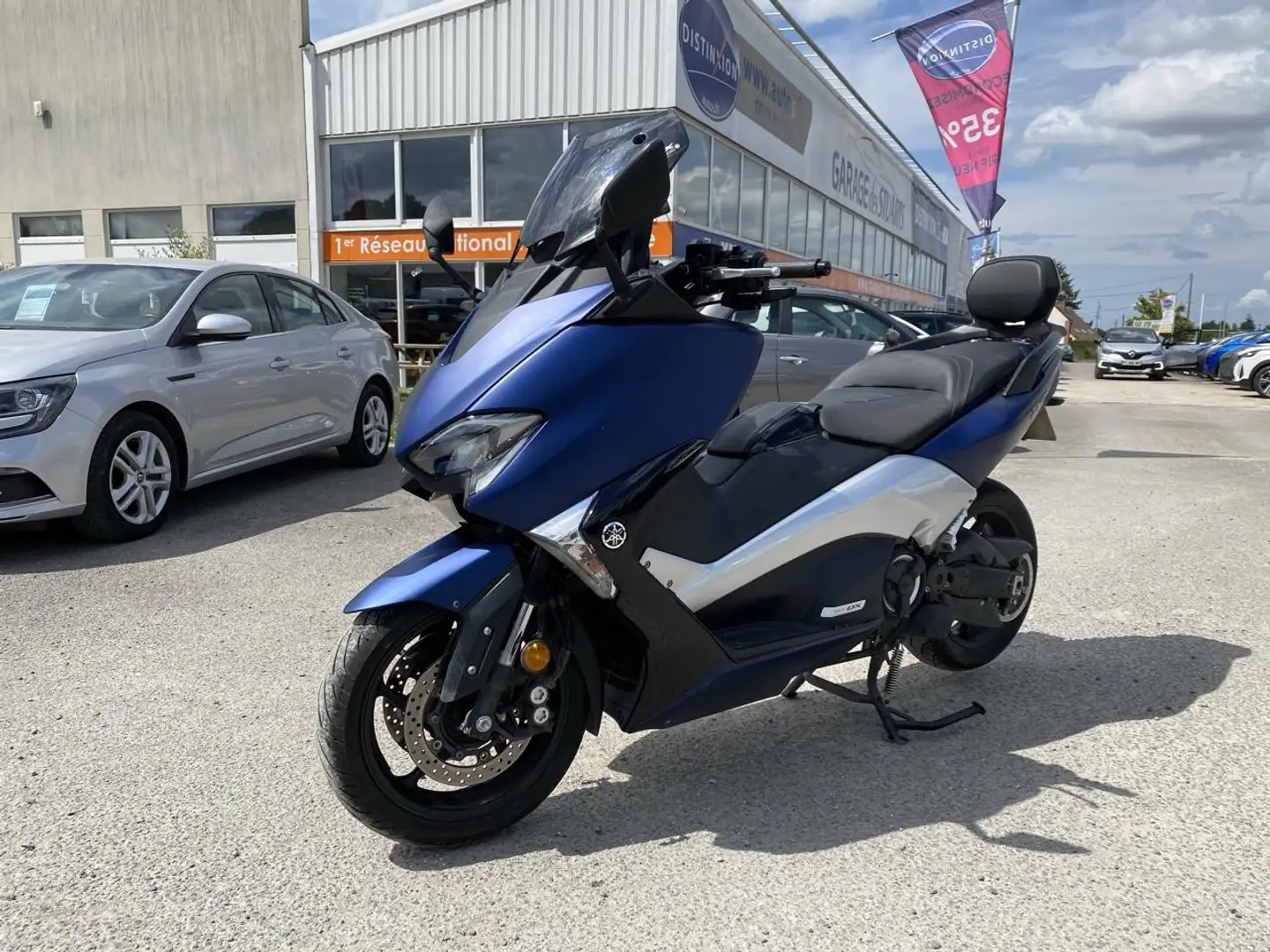 Yamaha TMAX 530 530 DX + REG + POIGNEE CHAUFFANTES + BULLE ELECTRI Modrá - 1