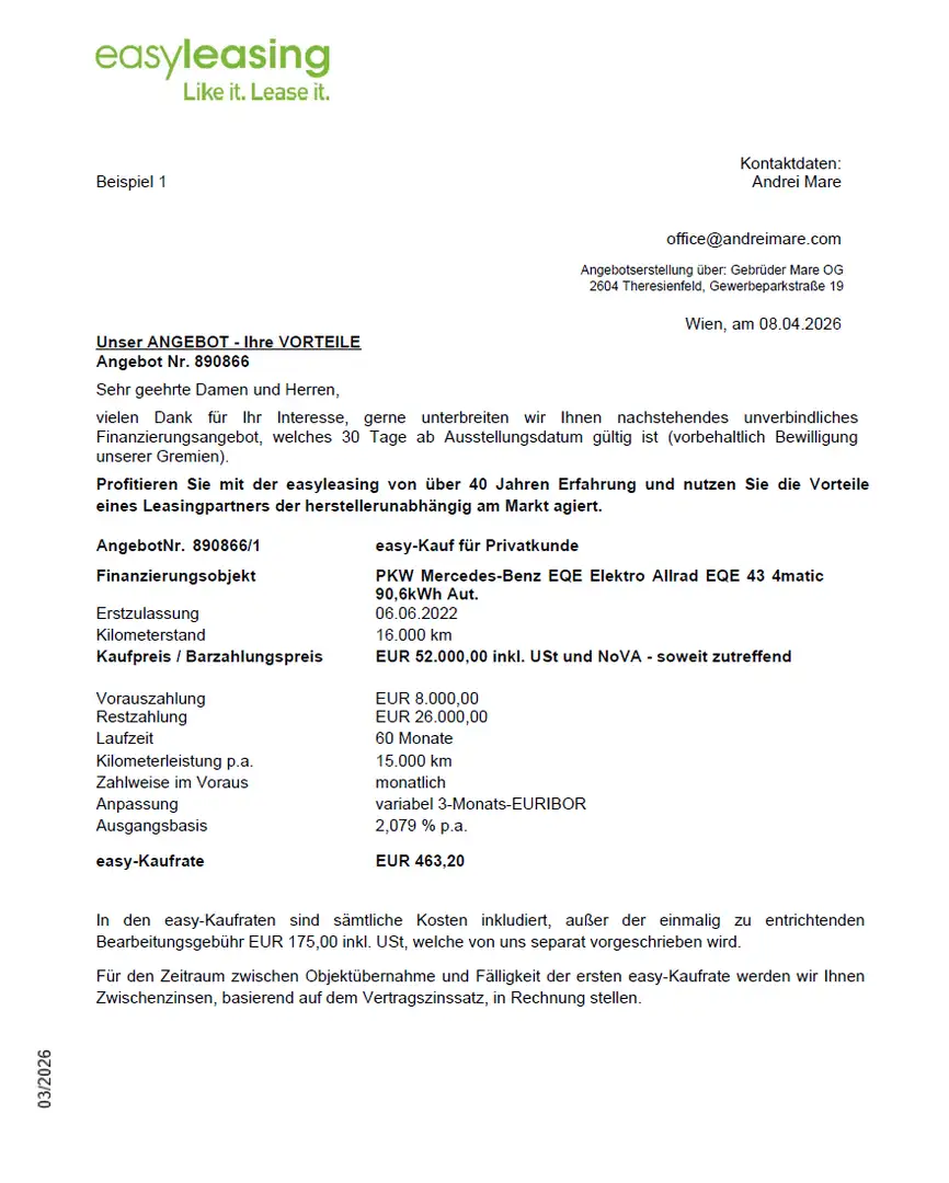 Mercedes-Benz EQE 43 4matic 90,6kWh Aut. inkl. 12M Garantie Grau - 2