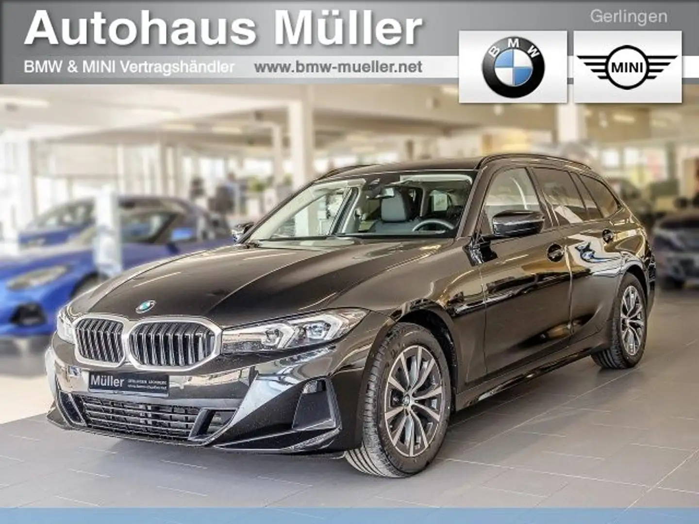 BMW 318 i Touring AHK RFK Entertainment Sportsitze Navi Schwarz - 1